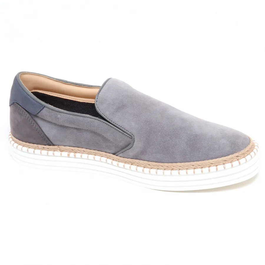 F6114 sneaker uomo grey HOGAN R260 scarpe suede slip on shoe man