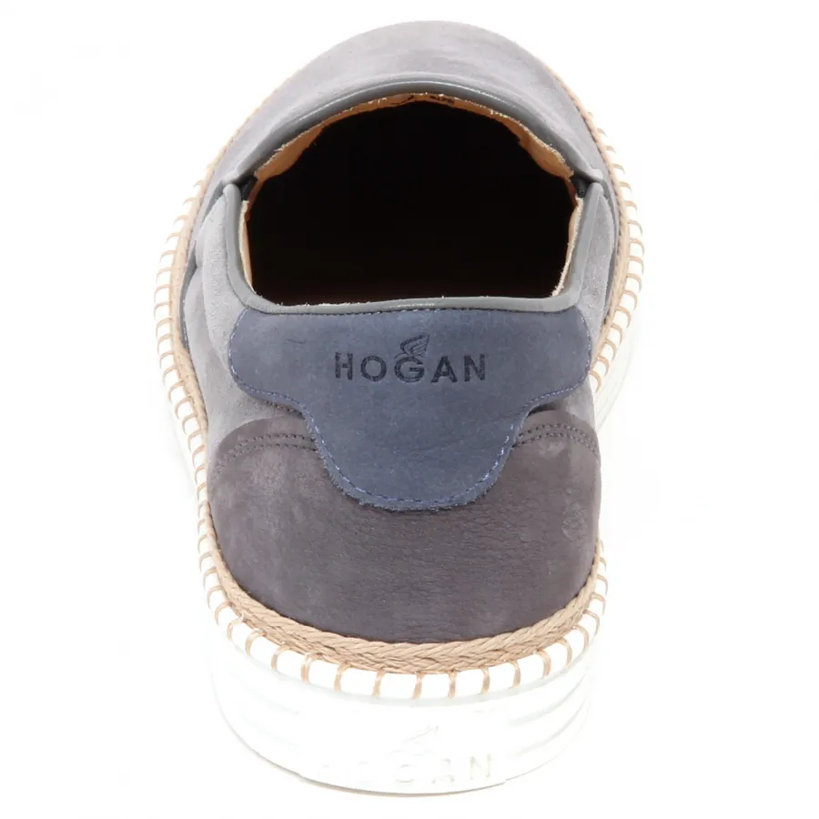 F6114 sneaker uomo grey HOGAN R260 scarpe suede slip on shoe man