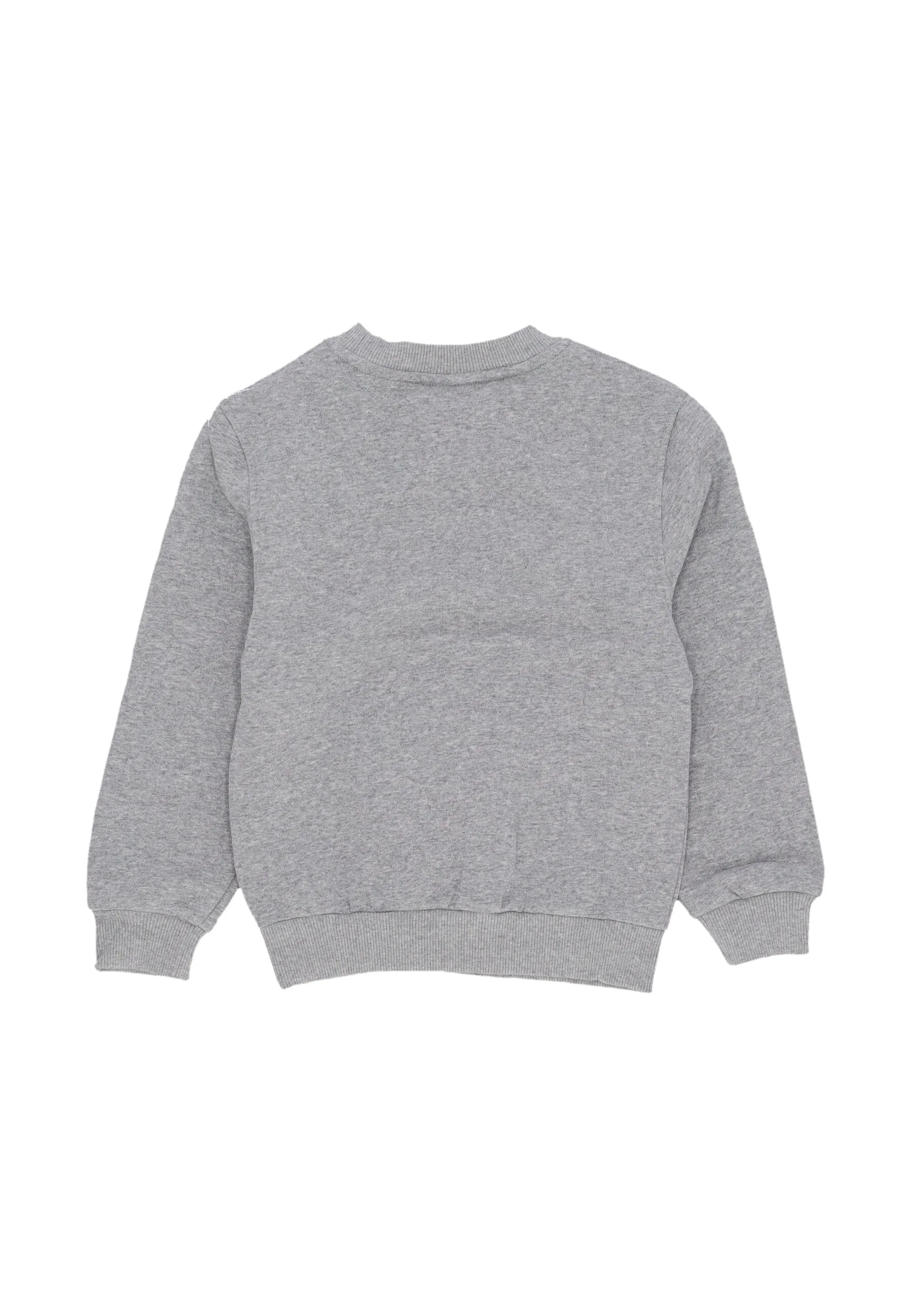 Felpa Girocollo Ragazzo Sportswear Fleece Crewneck Dk Grey Heather/white
