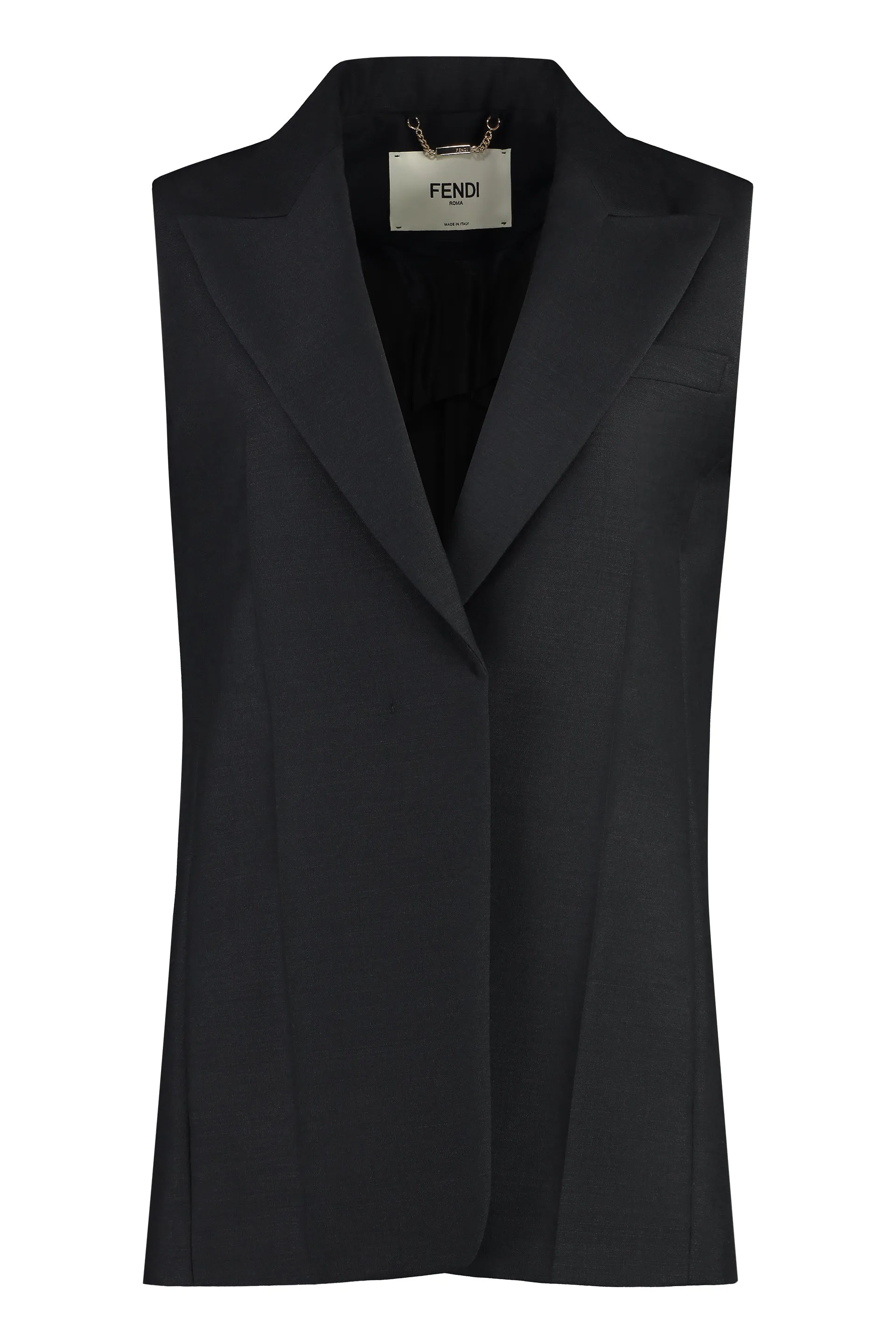 Fendi Gilet in lana e mohair