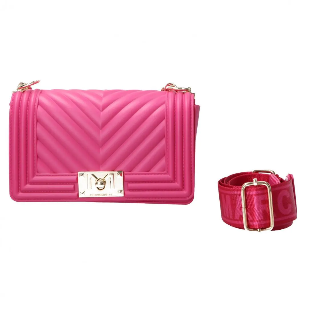 Flat S mahnattan bag mini Fucsia