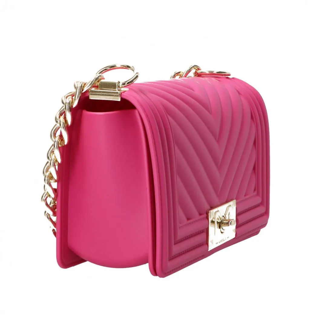 Flat S mahnattan bag mini Fucsia