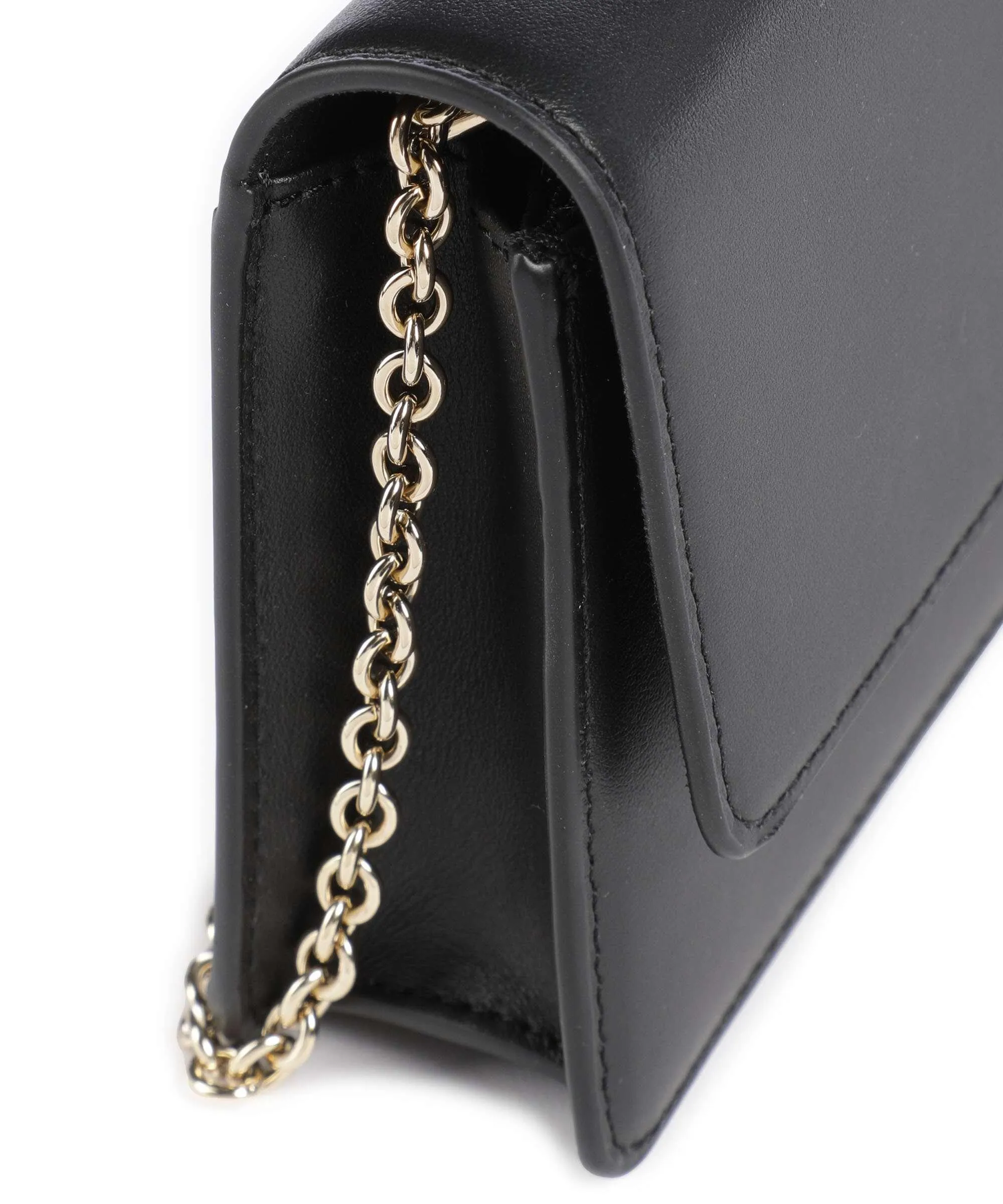  Furla Diamante Mini Borsa a tracolla pelle a grana fine nero  