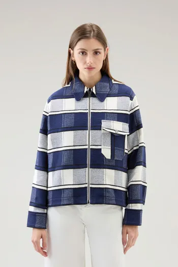 Giacca a camicia Gentry in misto cotone riciclato Manteco                                                                       