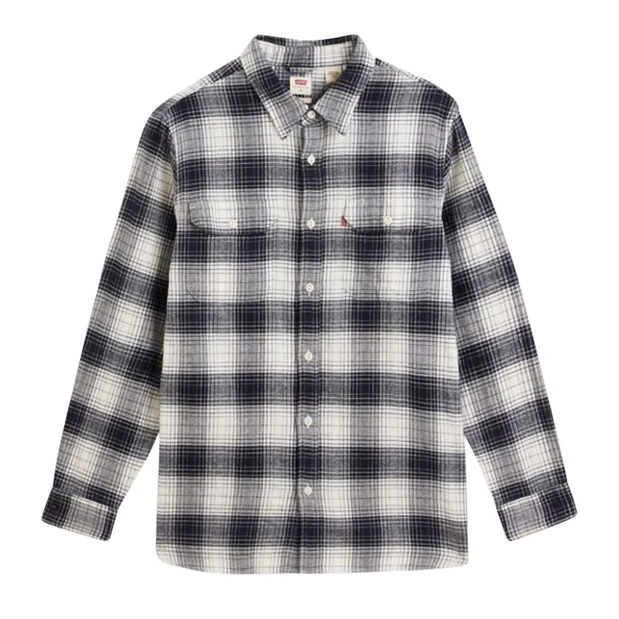 Giacca-Camicia Levi's Jackson Worker Nero / Bianco Panna