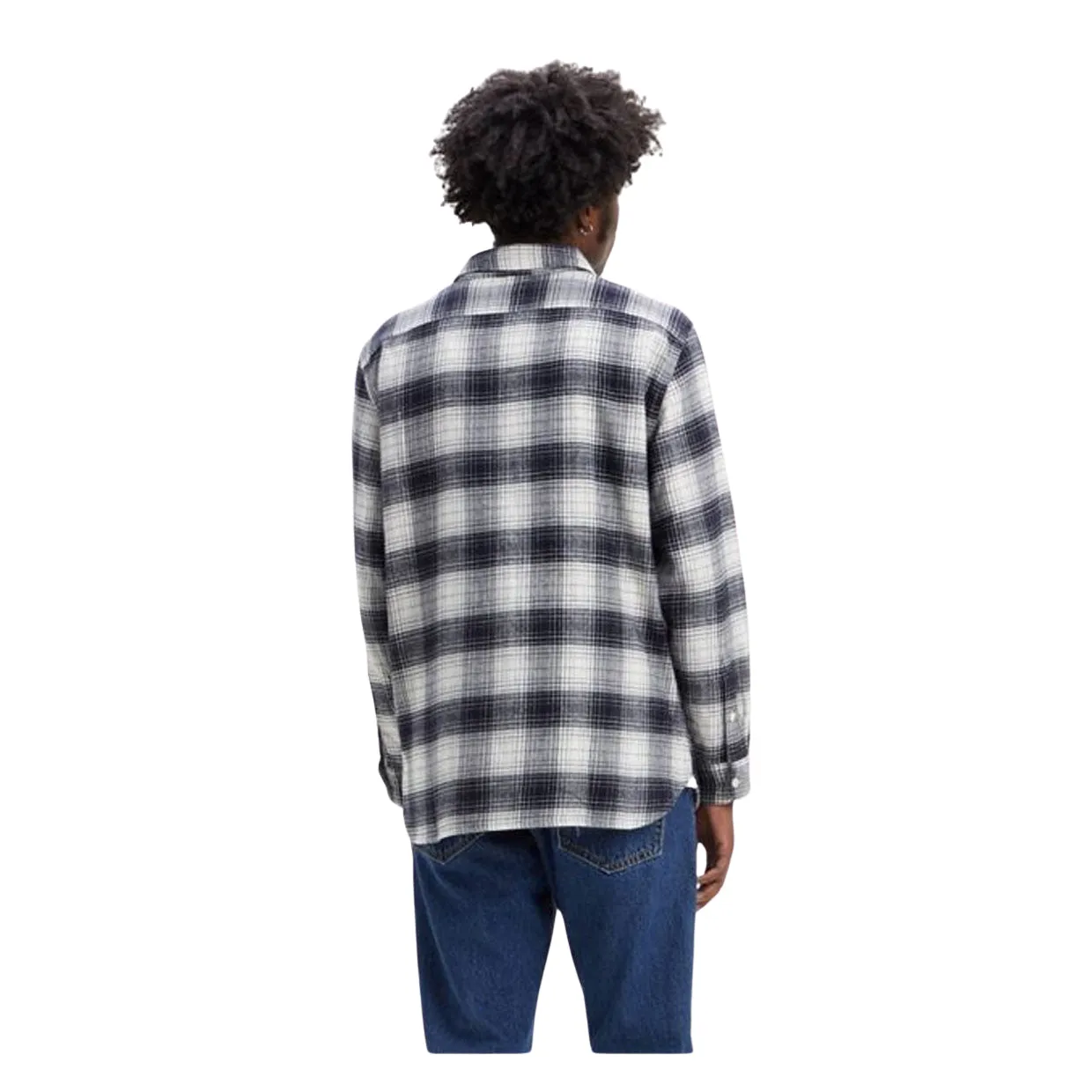Giacca-Camicia Levi's Jackson Worker Nero / Bianco Panna