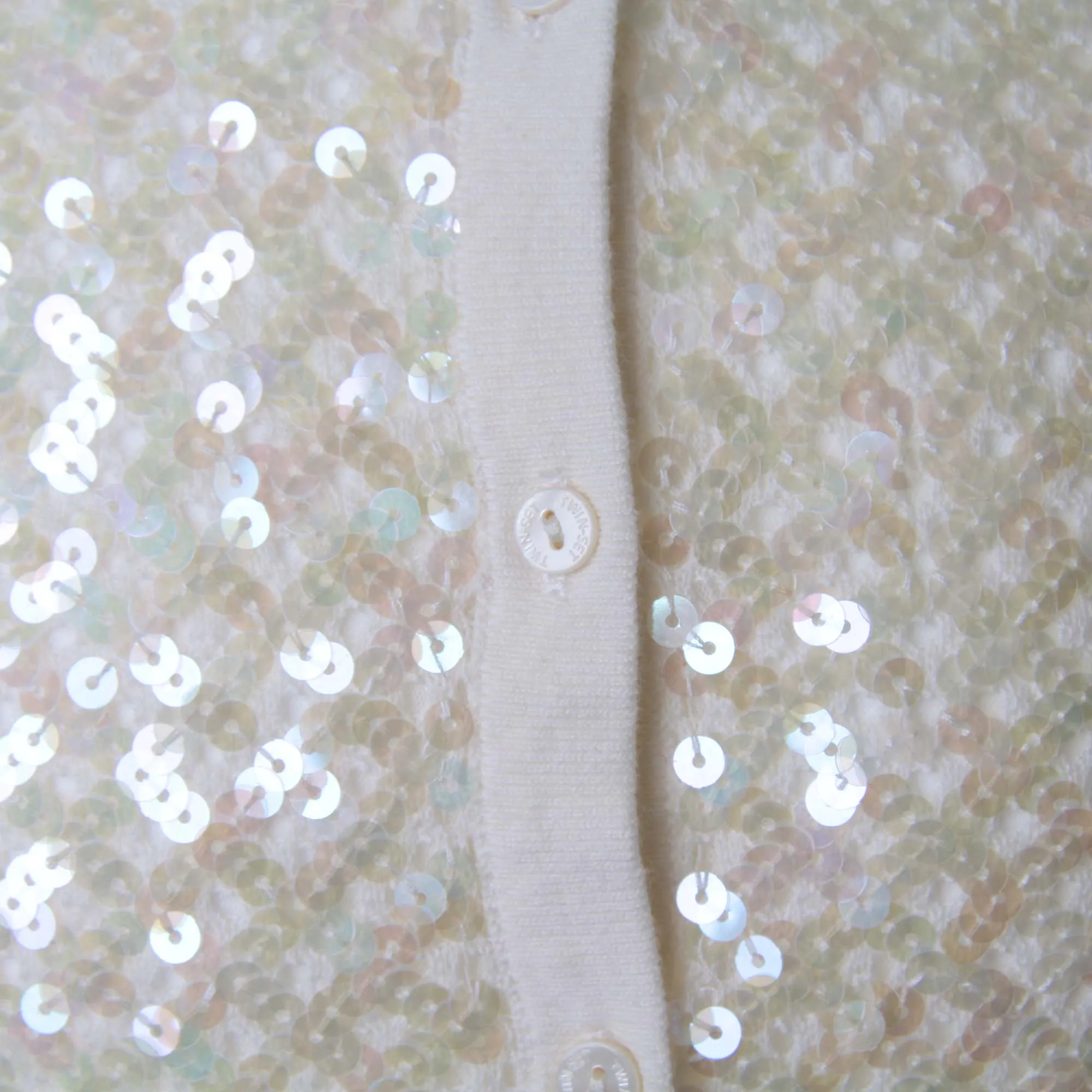 Giacca Coreana Con Paillettes Perla