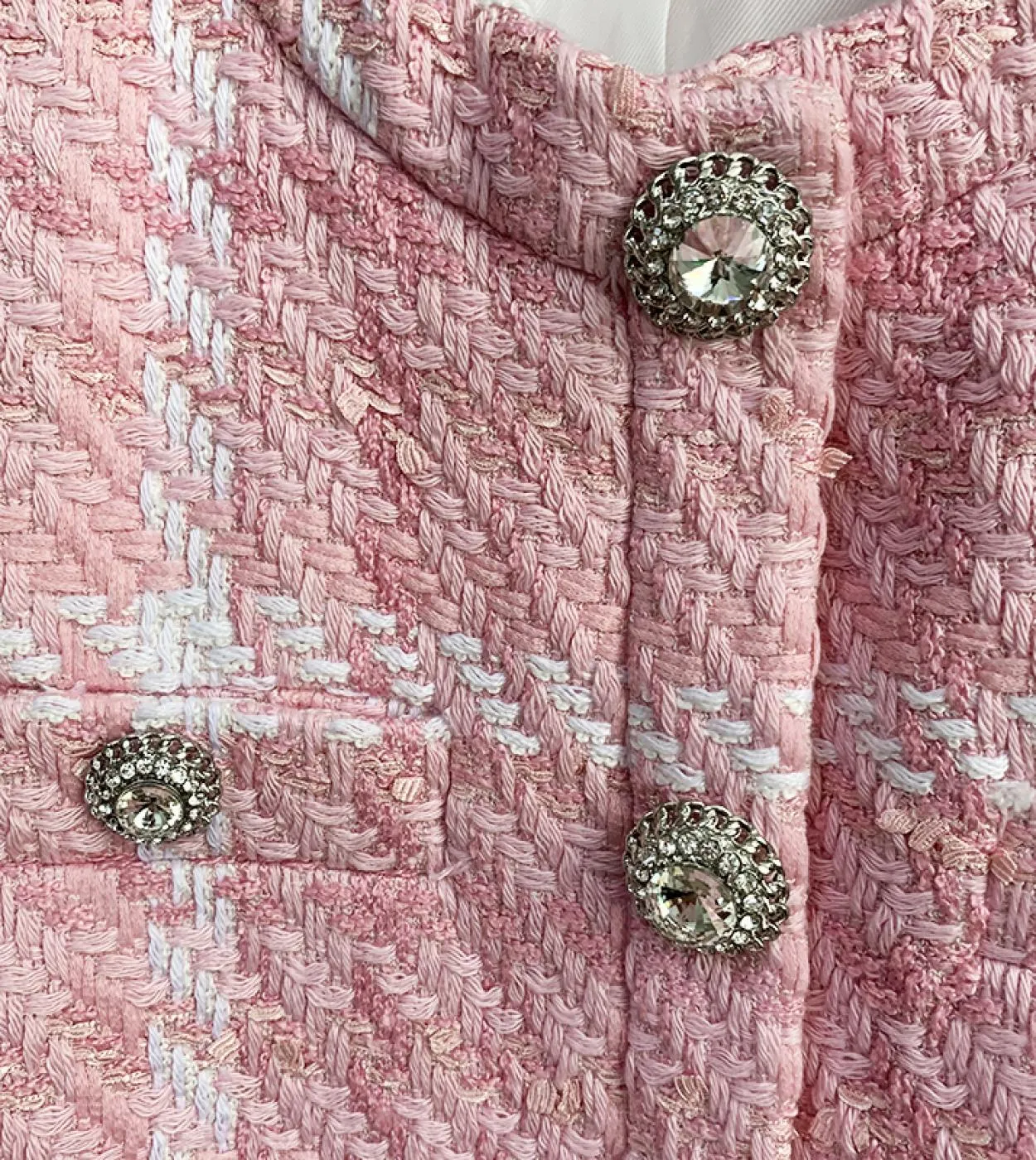 Giacca da donna di design 2022 più recente di alta qualità Giacche da giacca corta in tweed scozzese con bottoni in misto lana