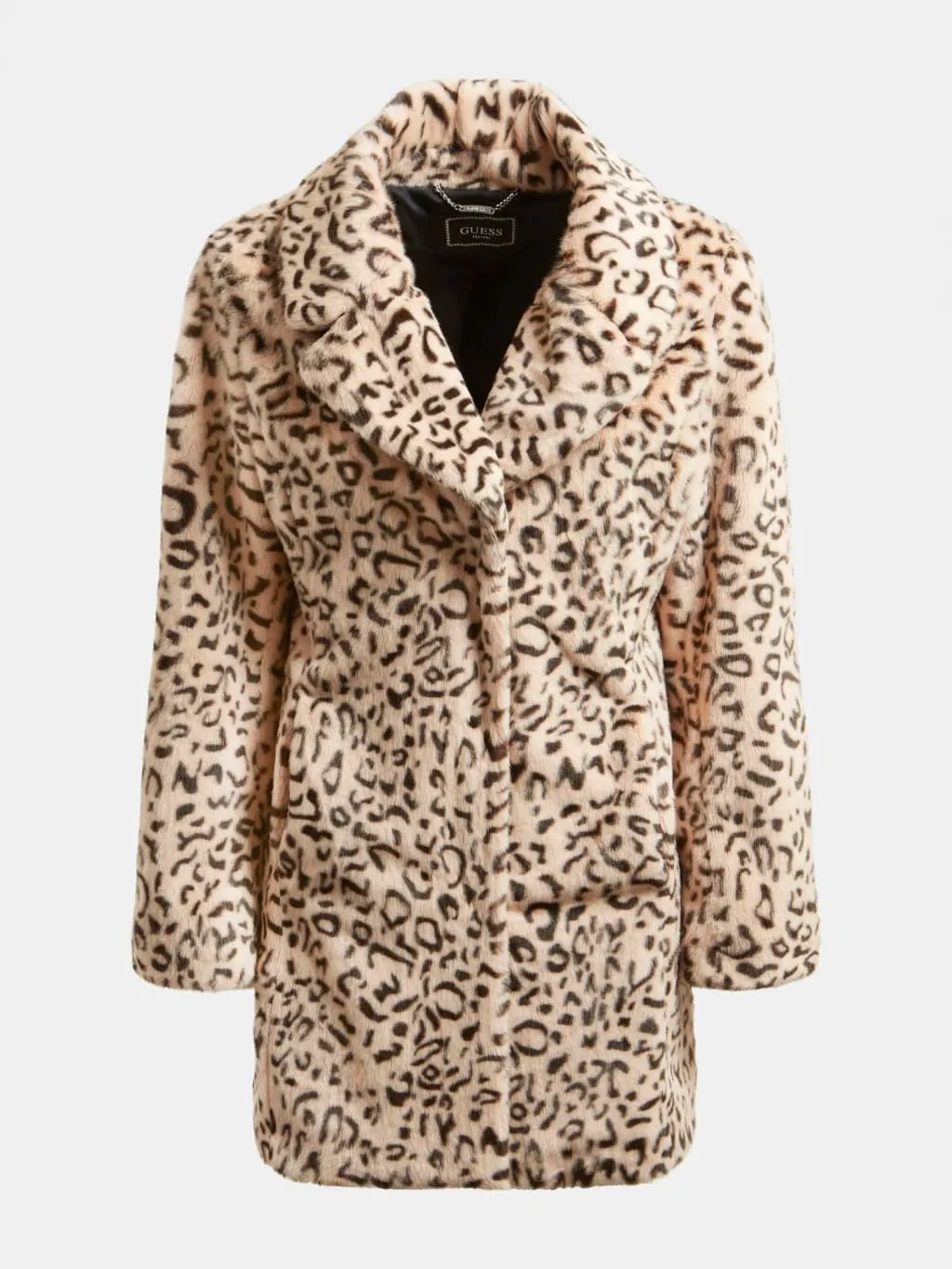 Giacca pelliccia sintetica animalier guess