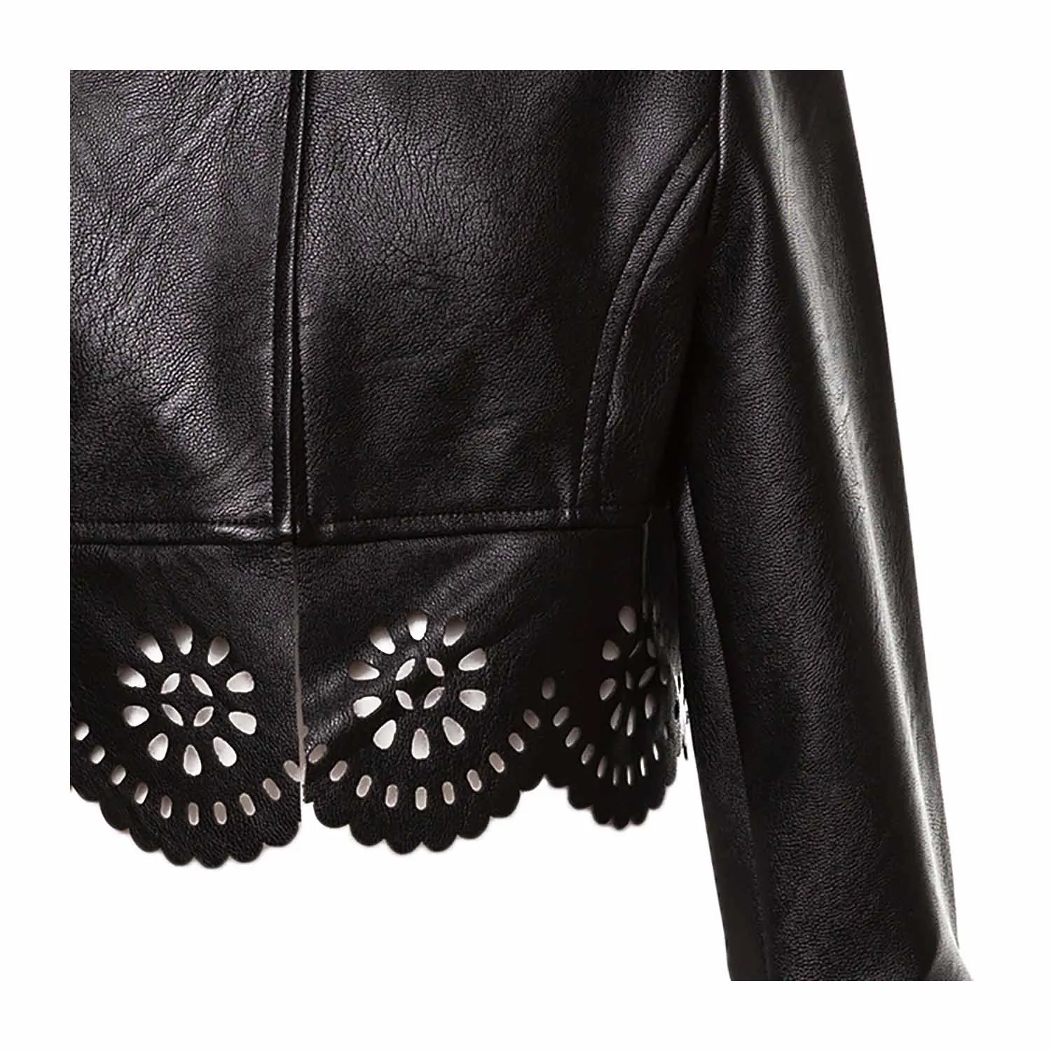 Giacca Similpelle Nera Bambina Teen