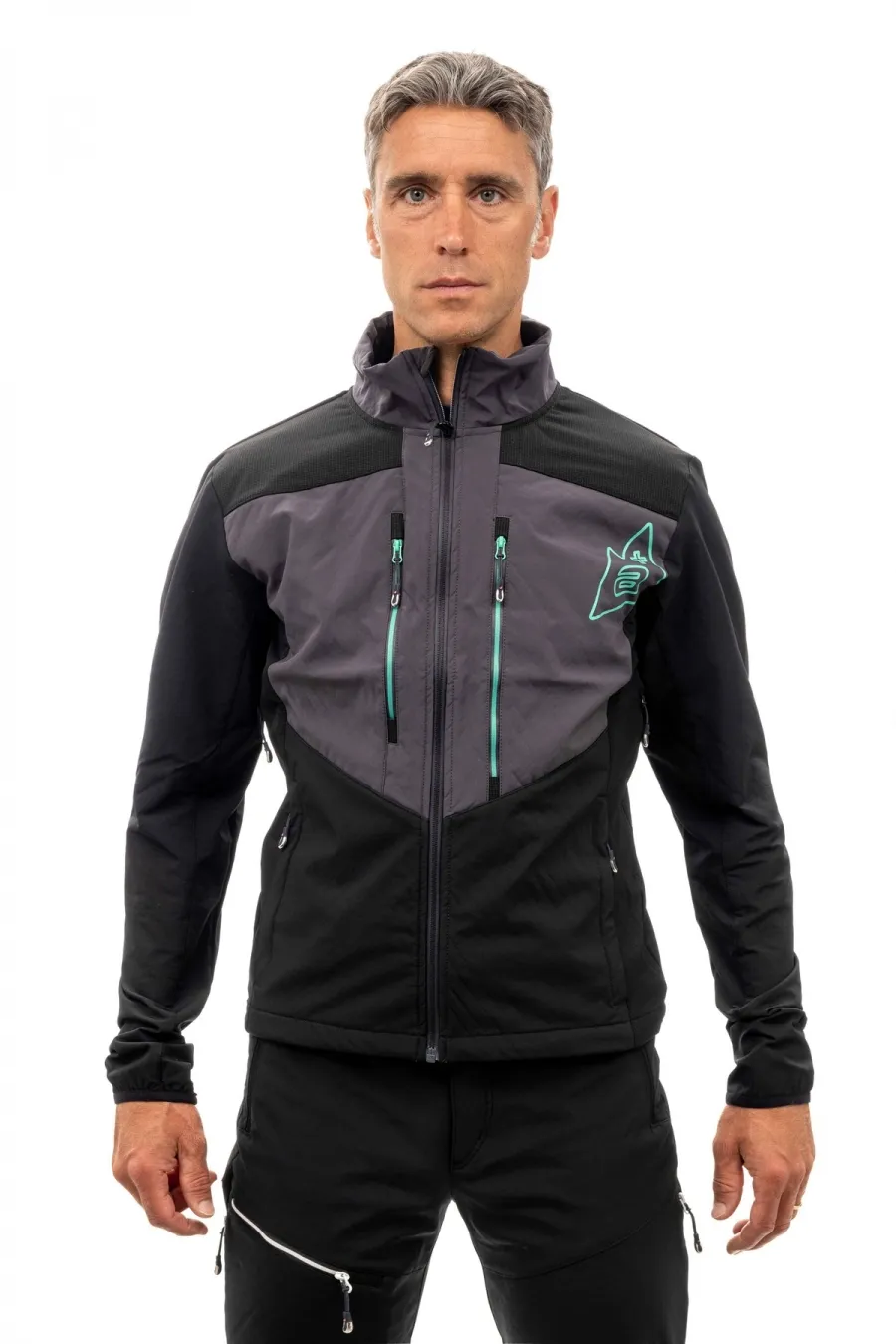 Giacca uomo softshell antivento stretch e idrorepellente