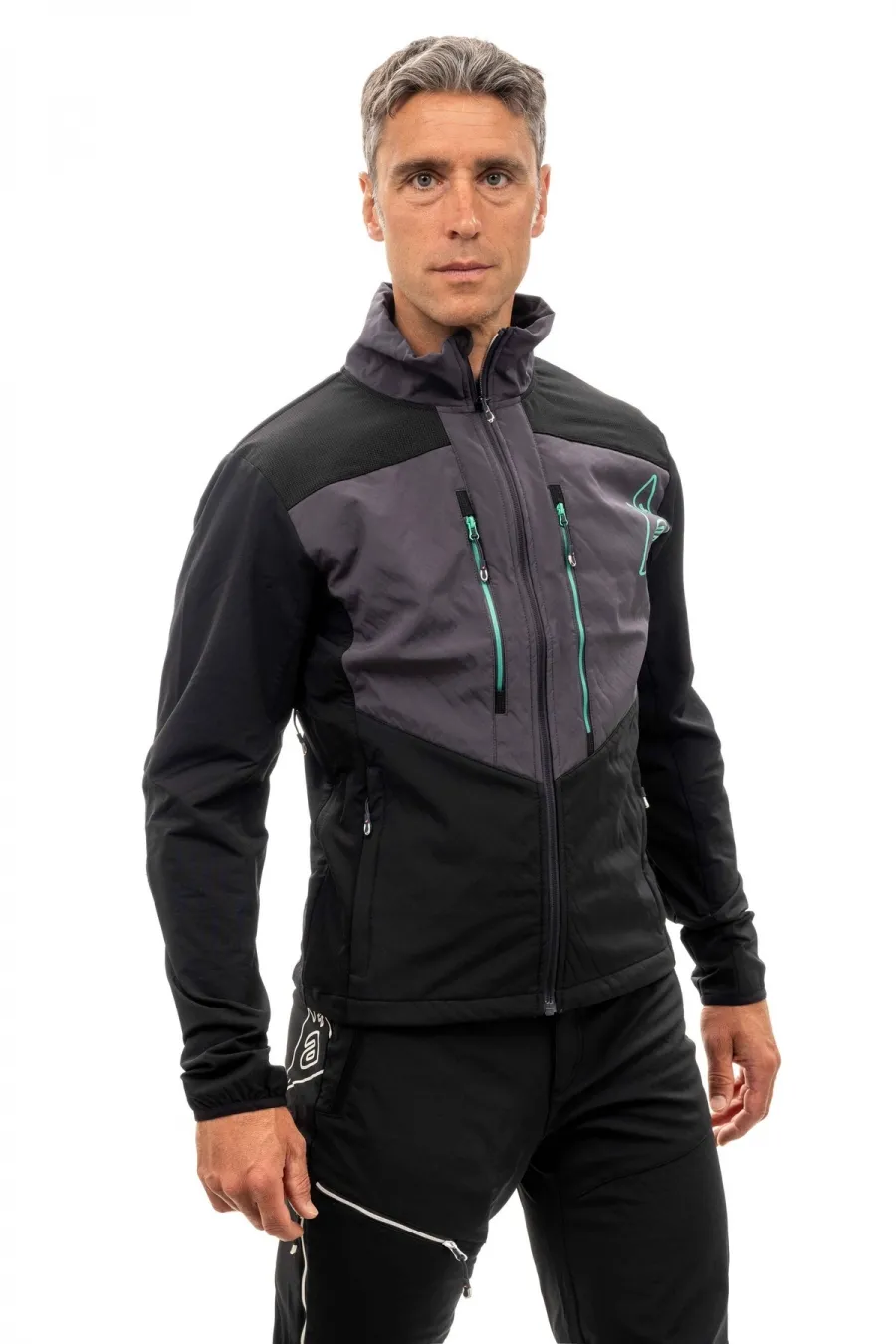 Giacca uomo softshell antivento stretch e idrorepellente