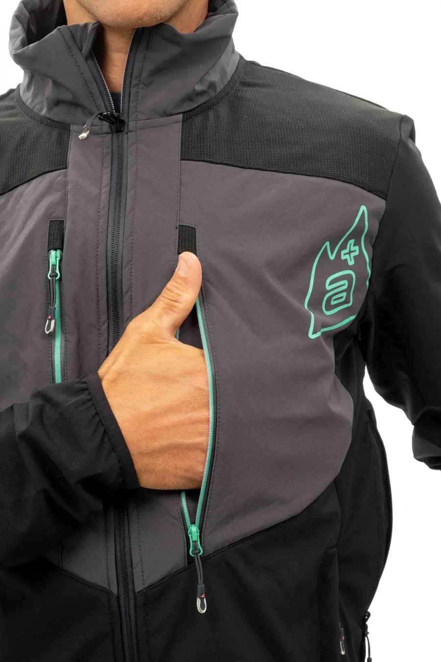 Giacca uomo softshell antivento stretch e idrorepellente