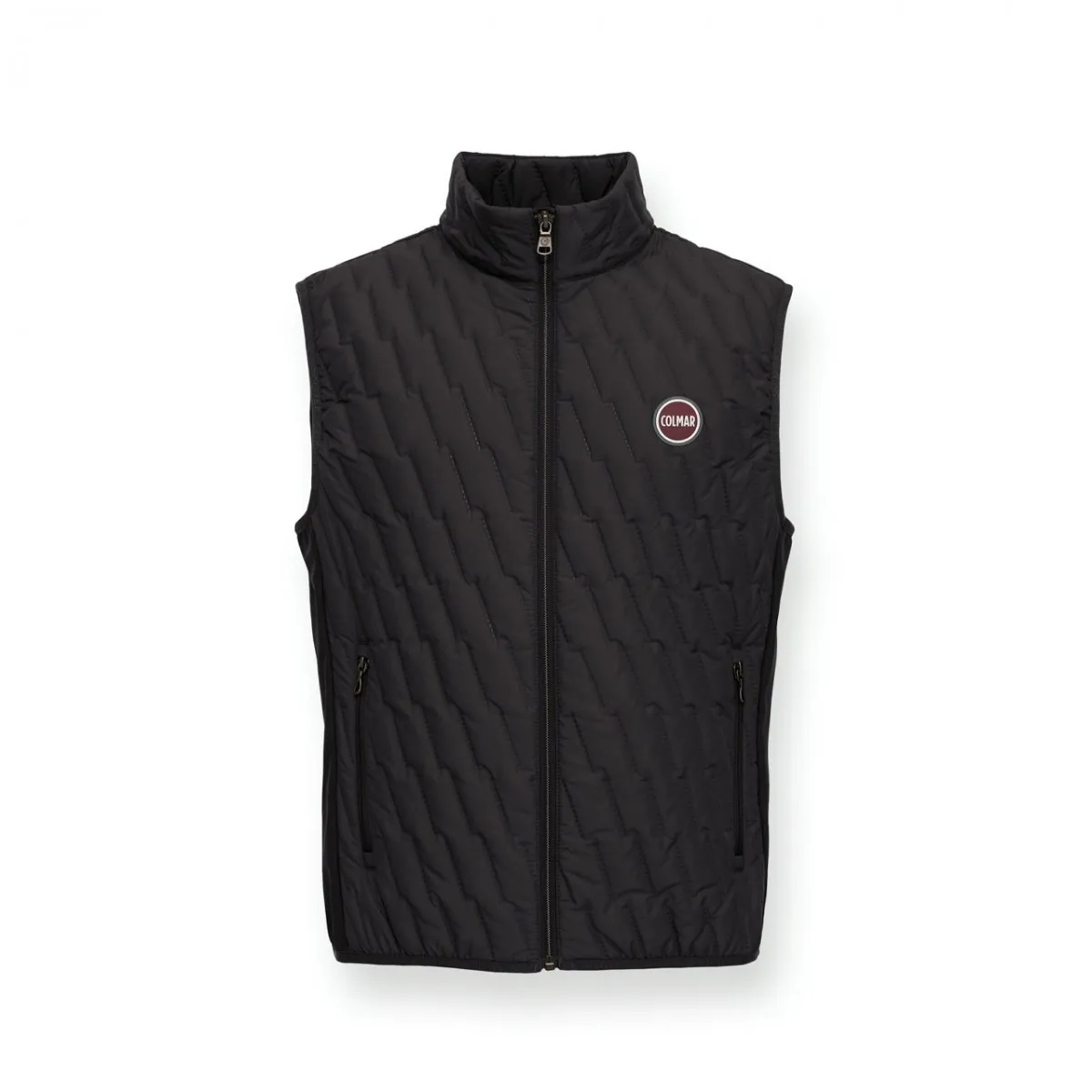 Gilet Trapuntato Con Inserti In Softshell