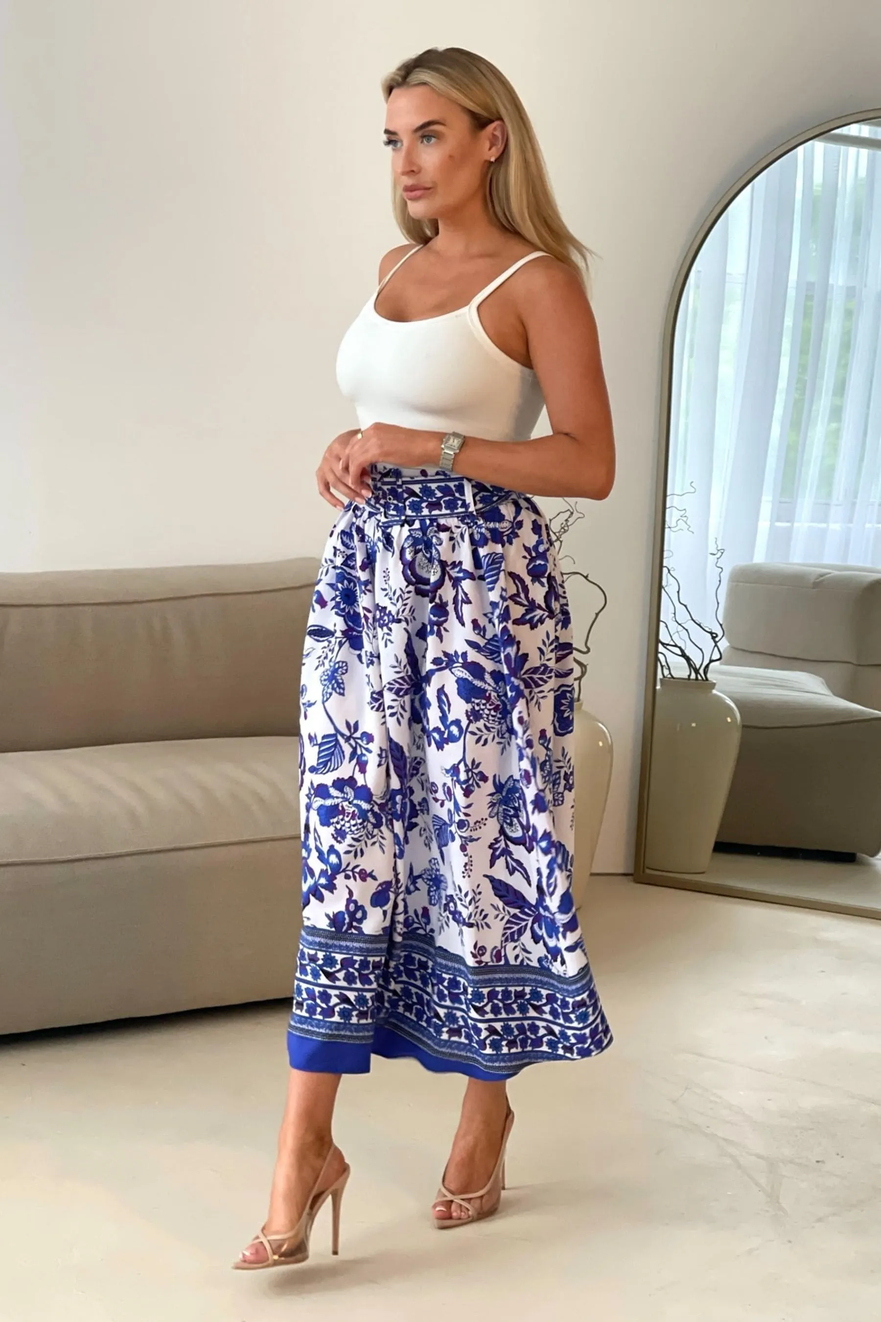 Girl In Mind - Beatrice Con cintura Gonna midi