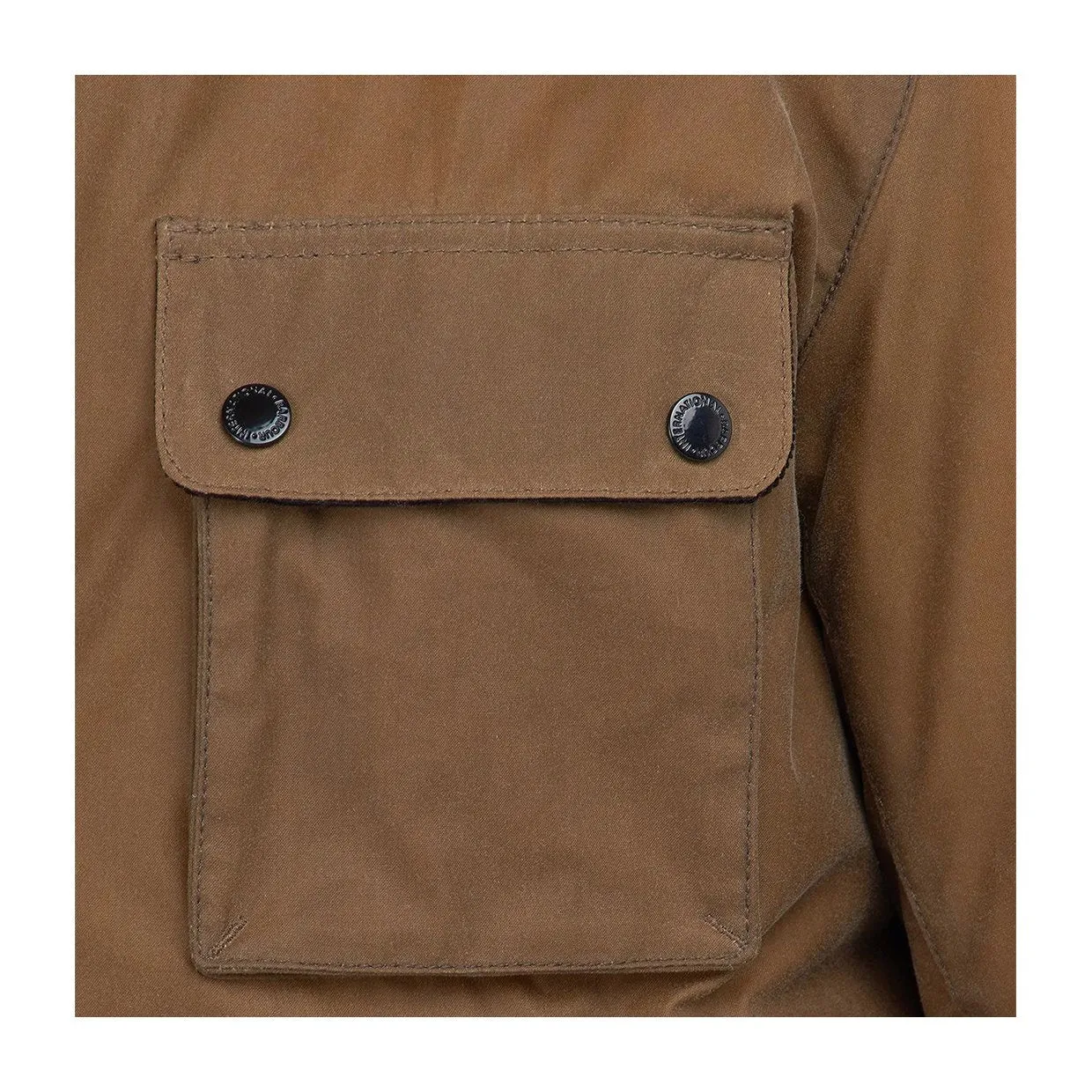 Giubbino Barbour International Accellerator Baffins Wax Jacket Marrone