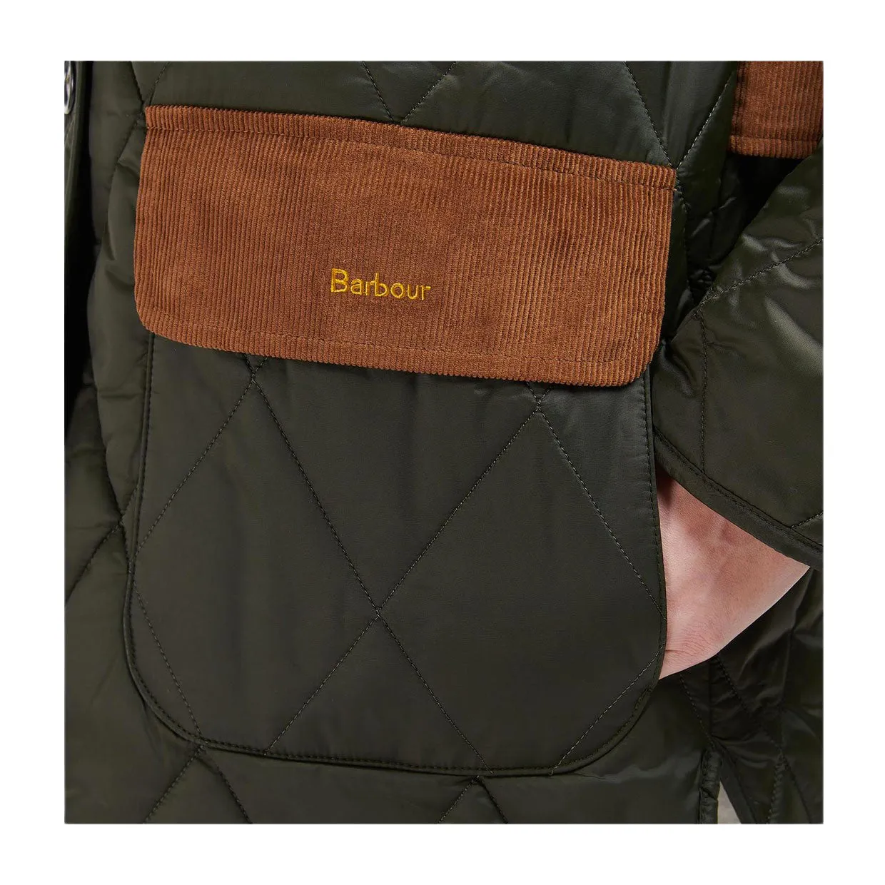 Giubbino Donna Barbour Trapuntato Bragar Verde