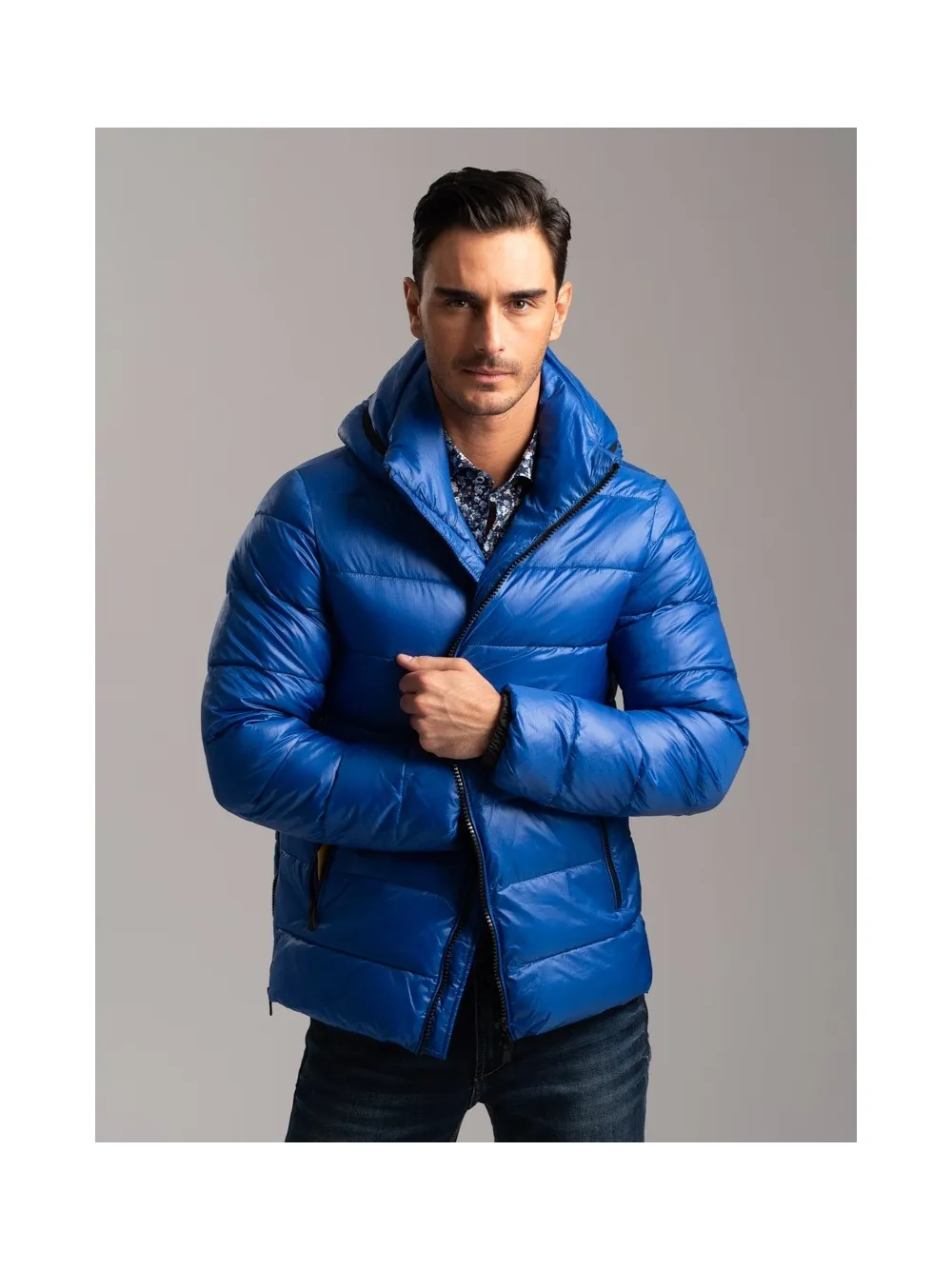 Giubbino uomo trapuntato TECNO tessuto reepstop