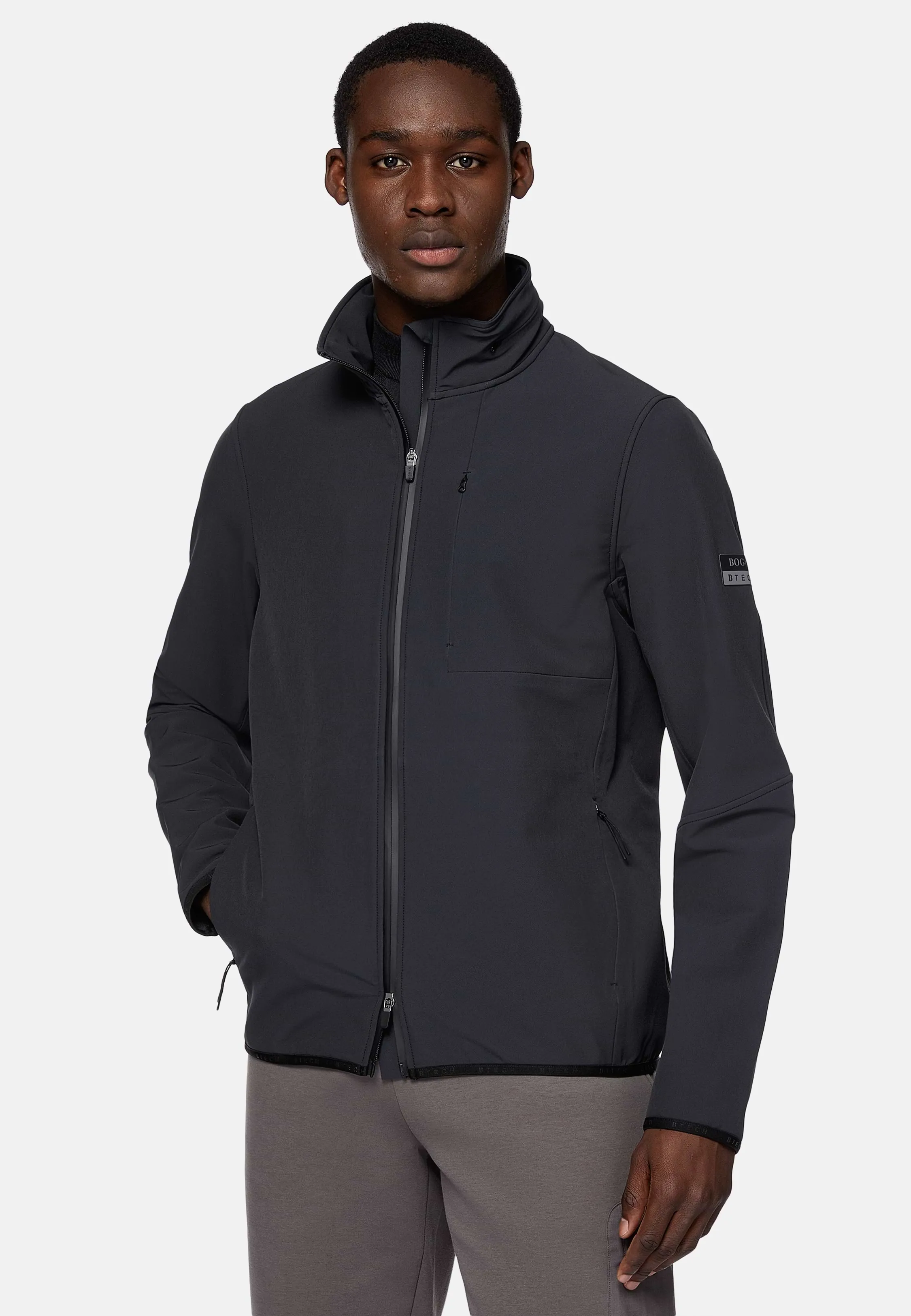 Giubbotto Antivento In Nylon Elasticizzato B Tech