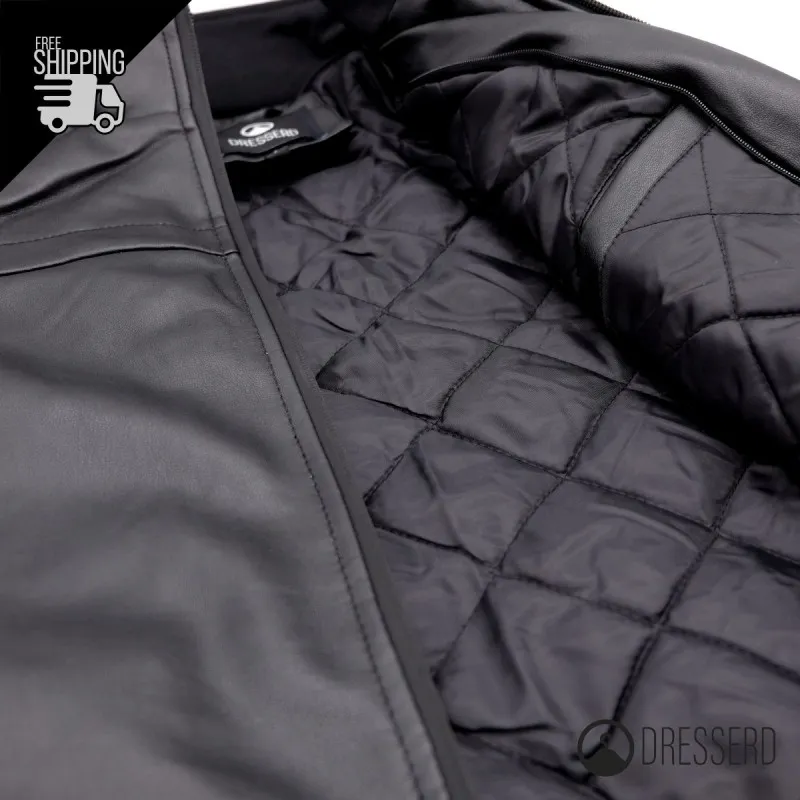 Giubbotto Uomo Ecopelle Cappuccio Felpa Smontabile Modello Invernale Giubbino Casual Dresserd