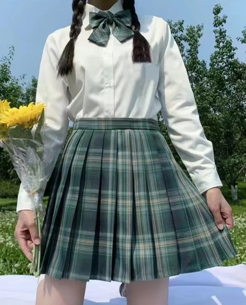 Gonna a pieghe da donna a quadri Zoki Gonna a pieghe con nodo estivo a vita alta per ragazze preppy da ballo Minigonna carina co