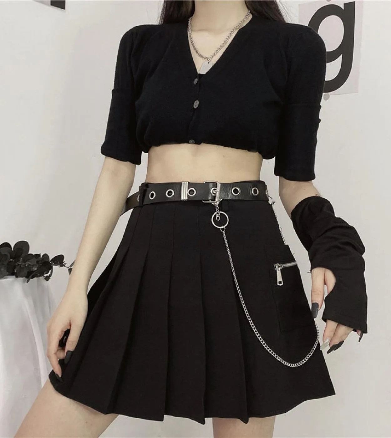 Gonna estiva Donna  Gonna a pieghe Cintura a vita alta Una linea Cute Mini Dance Plaid Gonne 2023 Uniformi Harajuku