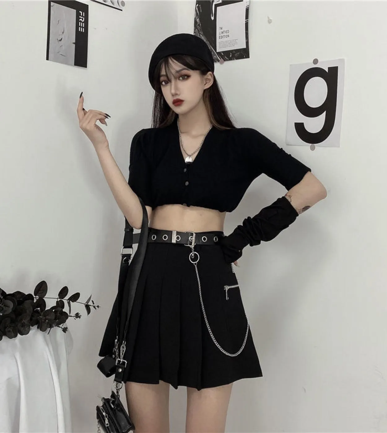 Gonna estiva Donna  Gonna a pieghe Cintura a vita alta Una linea Cute Mini Dance Plaid Gonne 2023 Uniformi Harajuku