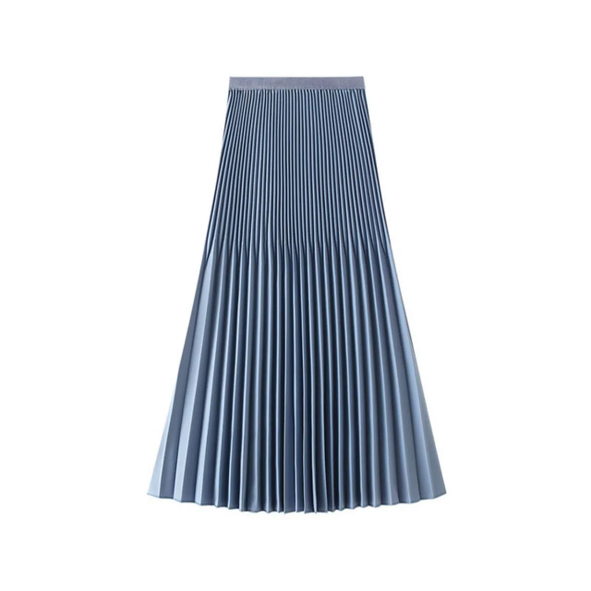 Gonna longuette a pieghe in vita Gonne da donna Tinta unita da donna Elegante