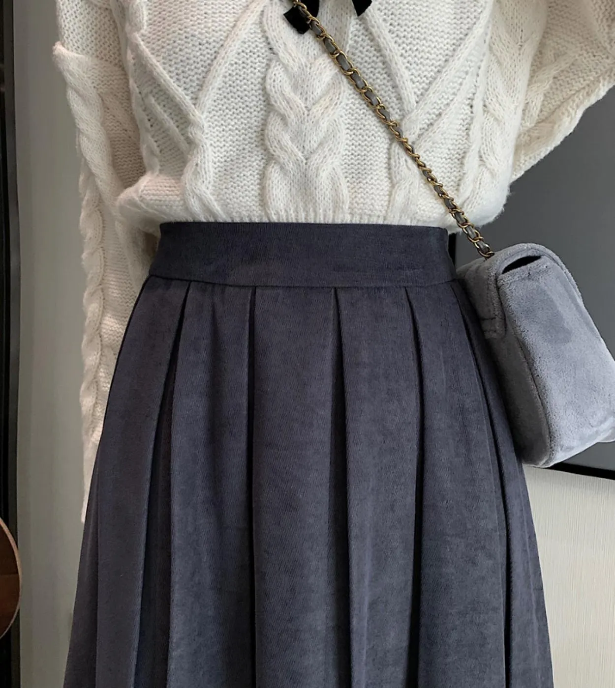 Gonna longuette donna 2022 primavera elegante gonne lunghe a pieghe moda ragazze gonna rossa a vita alta elastica gonne autunnal