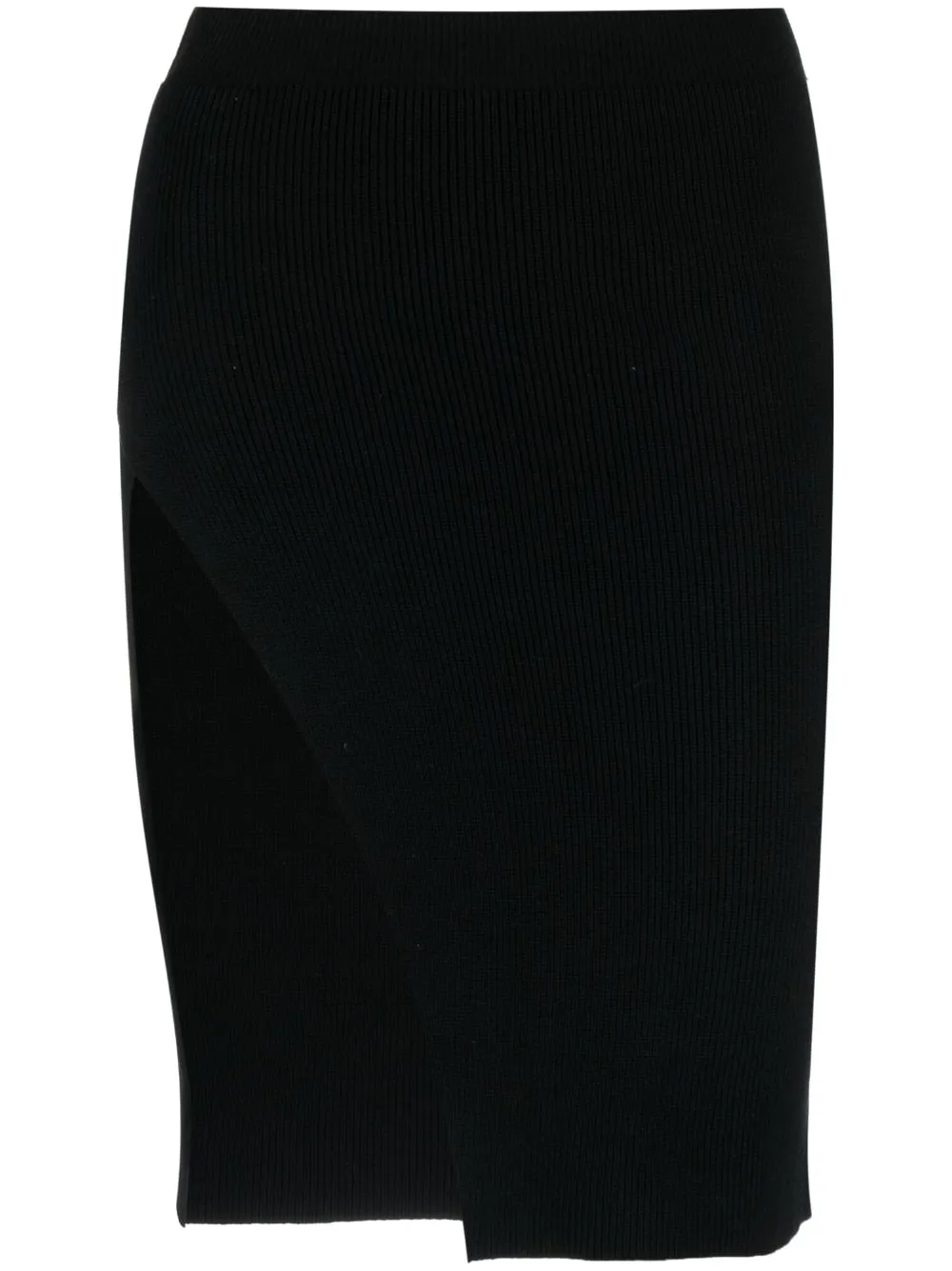 Gonna midi asimmetrica in nero - donna
