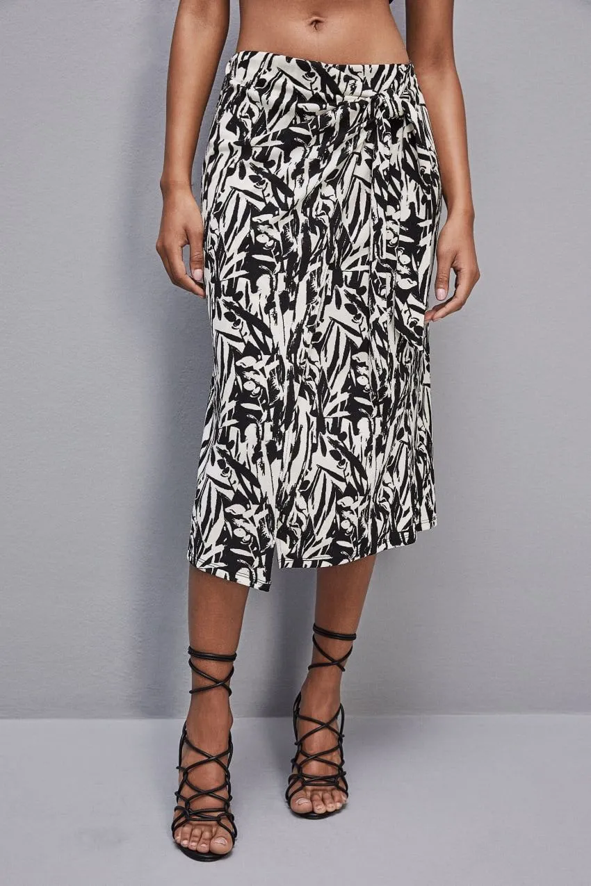 Gonna midi in jersey fantasia patrizia pepe