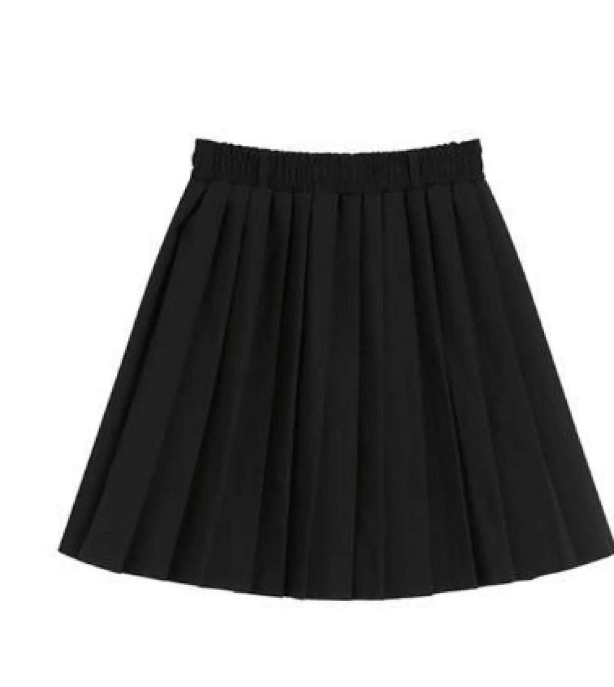 Gonne a pieghe gotiche nere a vita alta Gonna donna Aline Estate Harajuku Minigonne femminili Stile preppy Lady Shor