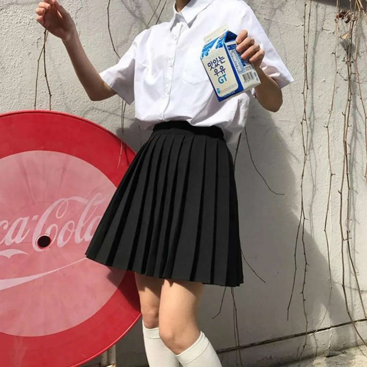 Gonne primaverili Lolita a pieghe Gonna a pieghe universitari Gonne a pieghe da donna