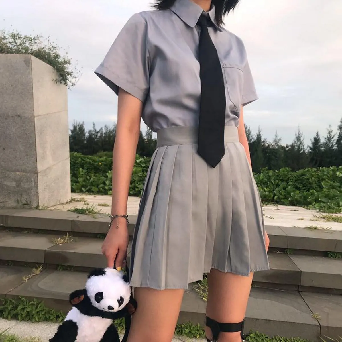 Gonne primaverili Lolita a pieghe Gonna a pieghe universitari Gonne a pieghe da donna