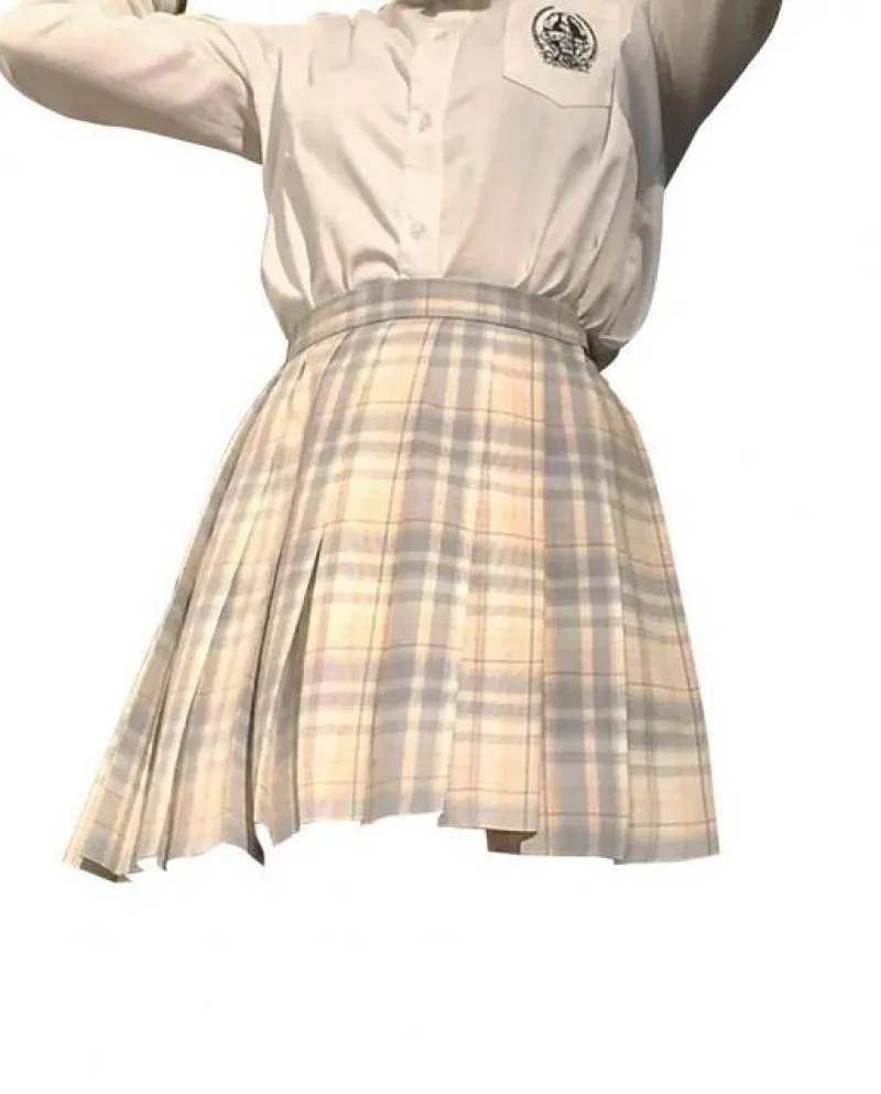 Gonne scolastiche Gonna a pieghe scozzese Studente Cosplay Anime Mini griglia Skir
