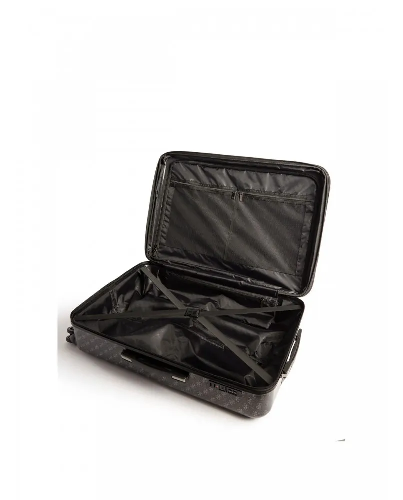 GUESS BELTA TRAVEL H8389983 trolley bagaglio a mano rigido aereo telescopico ultraleggero nero