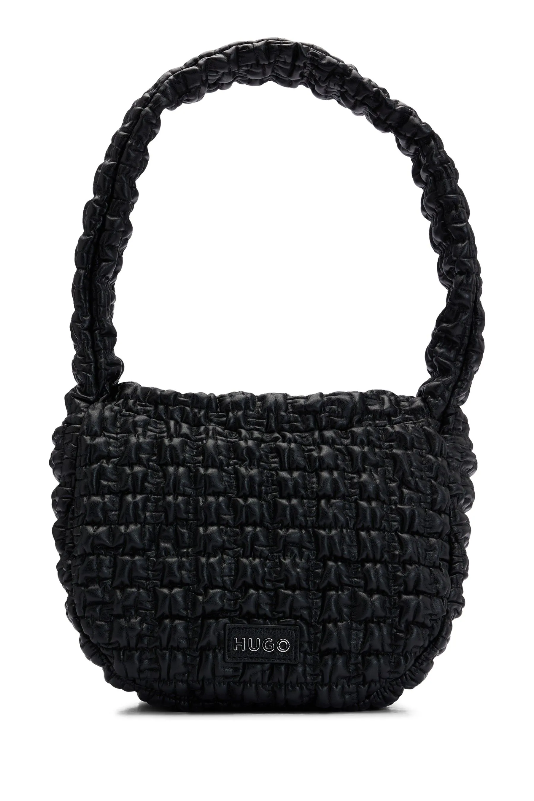 HUGO con Nero - Borsa in pelle sintetica effetto trapuntato