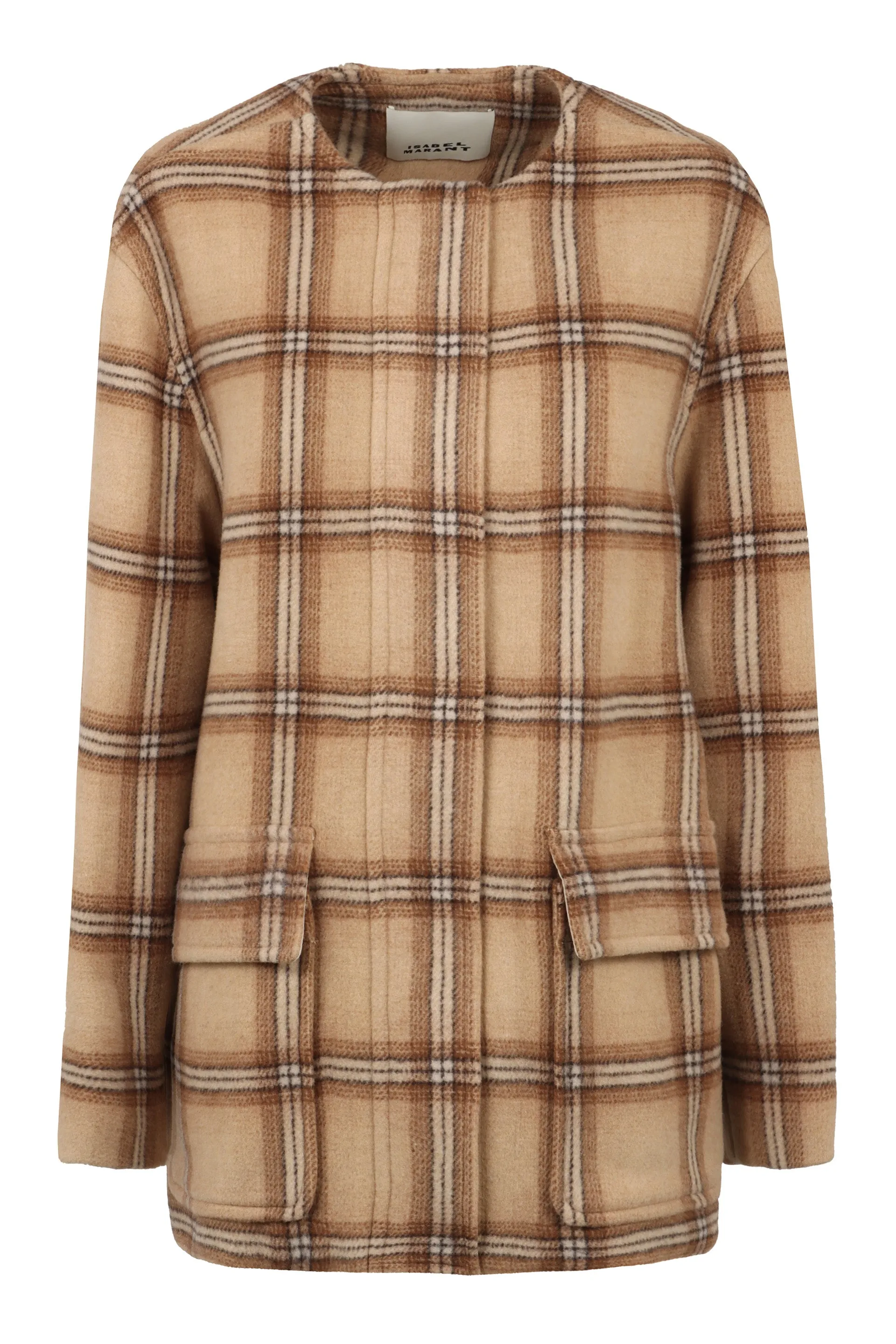 Isabel Marant Giacca Efelia in lana motivo check