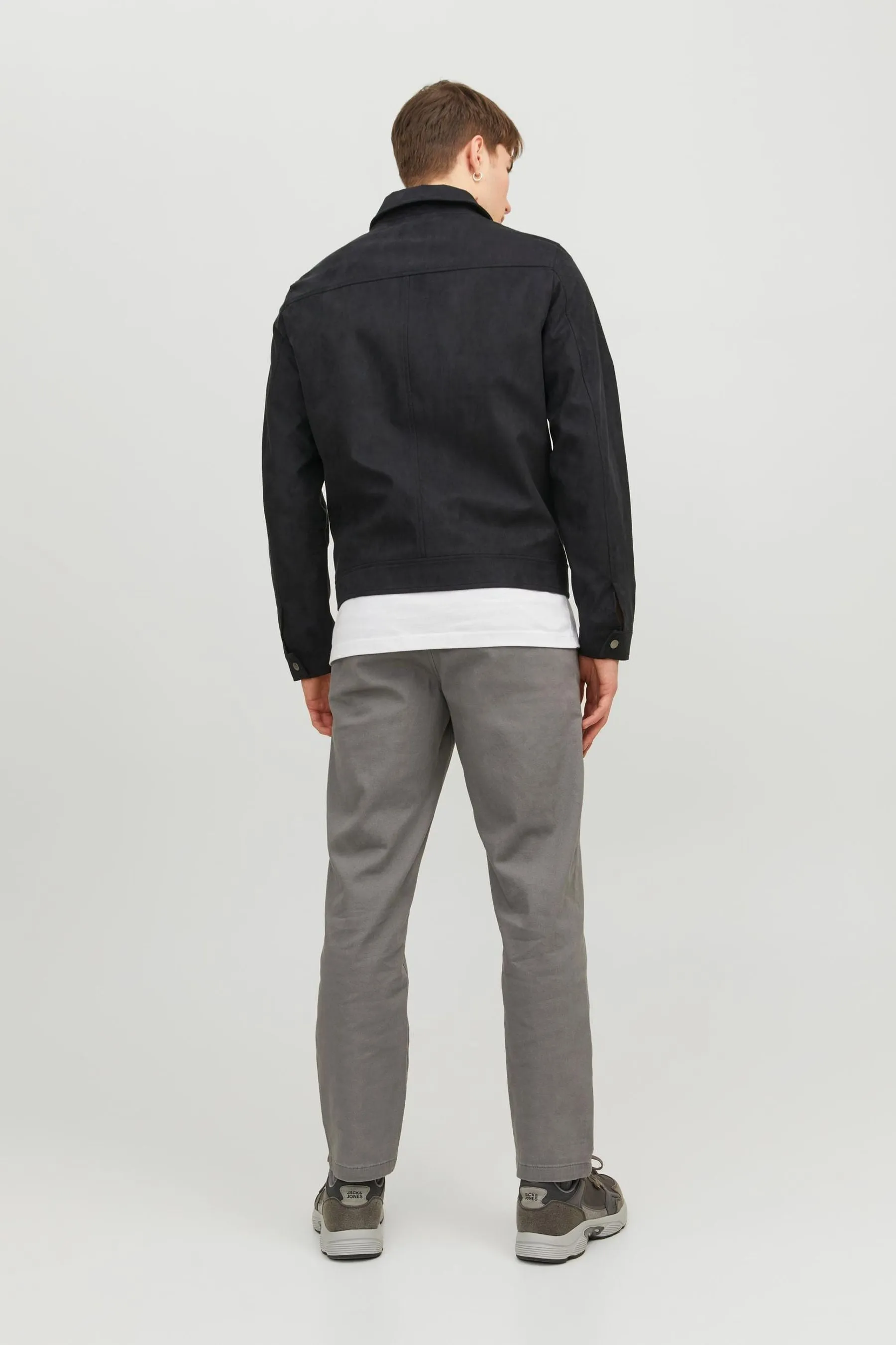 JACK & JONES - Giacca multitasche in pelle sintetica con zip