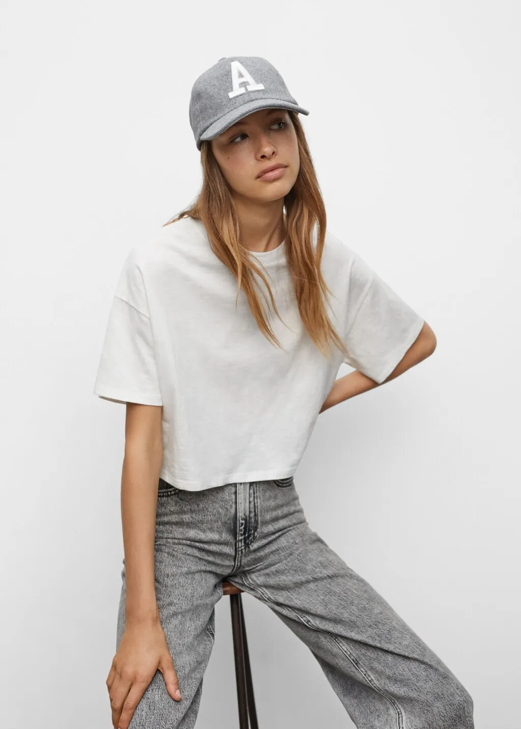 Jeans culotte bordo inferiore sfilacciato