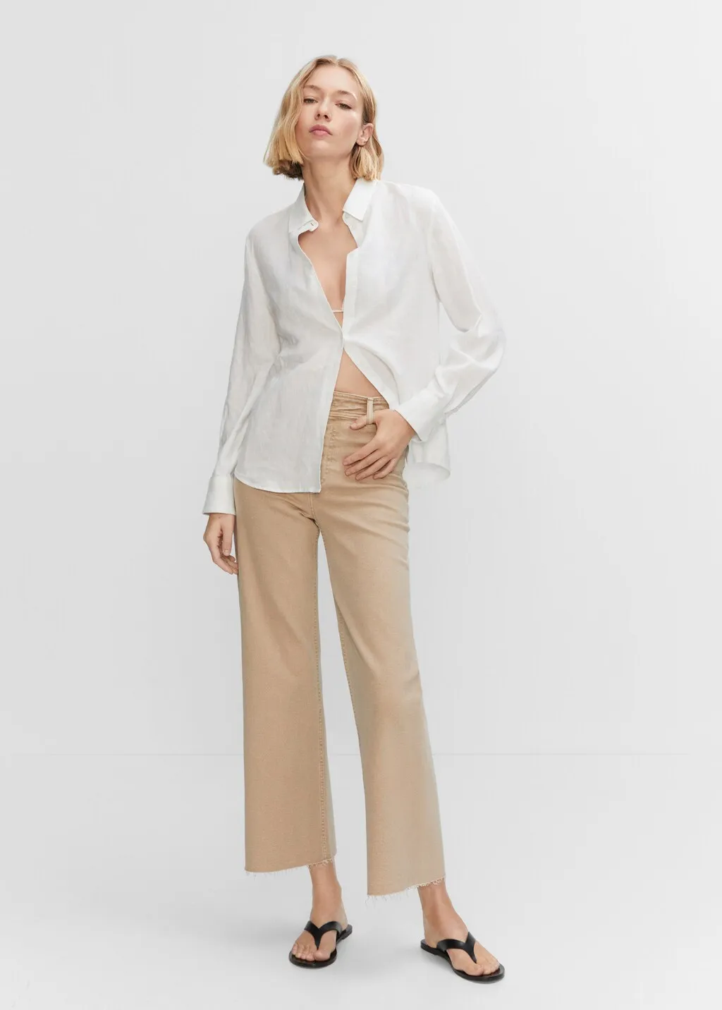 Jeans culotte vita alta