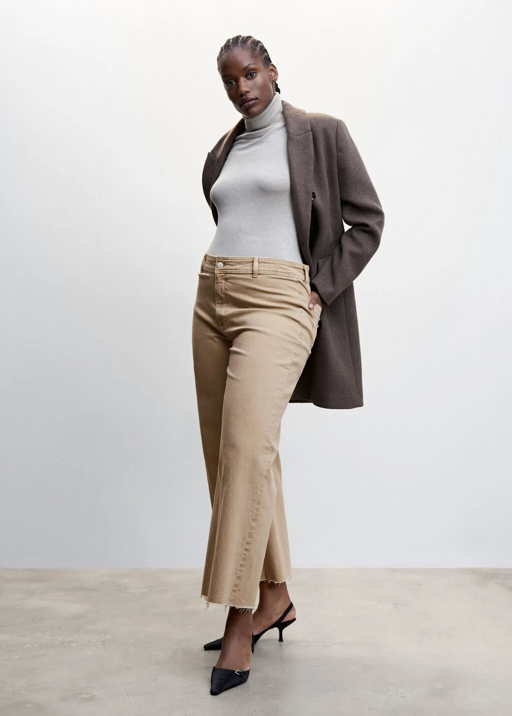 Jeans culotte vita alta