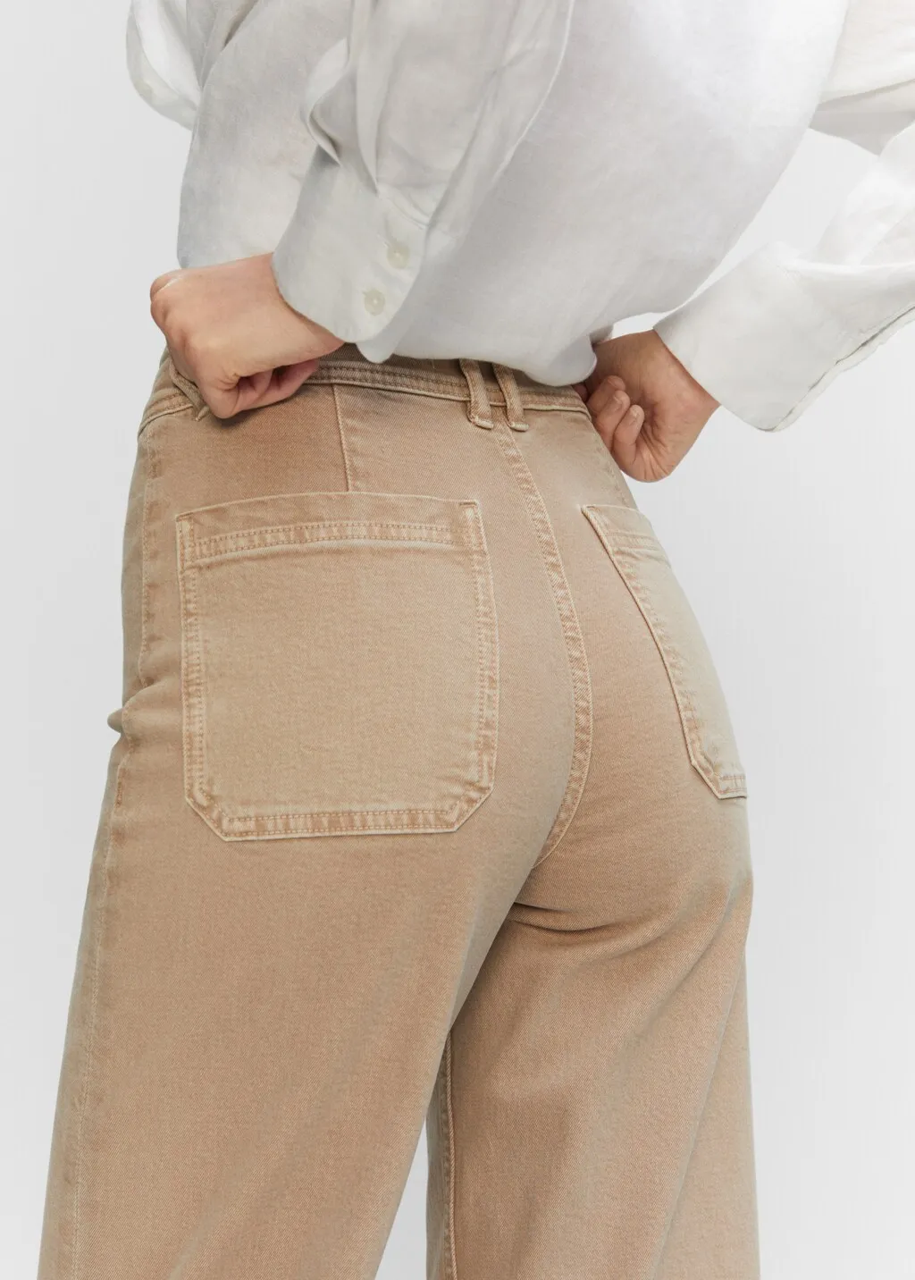 Jeans culotte vita alta
