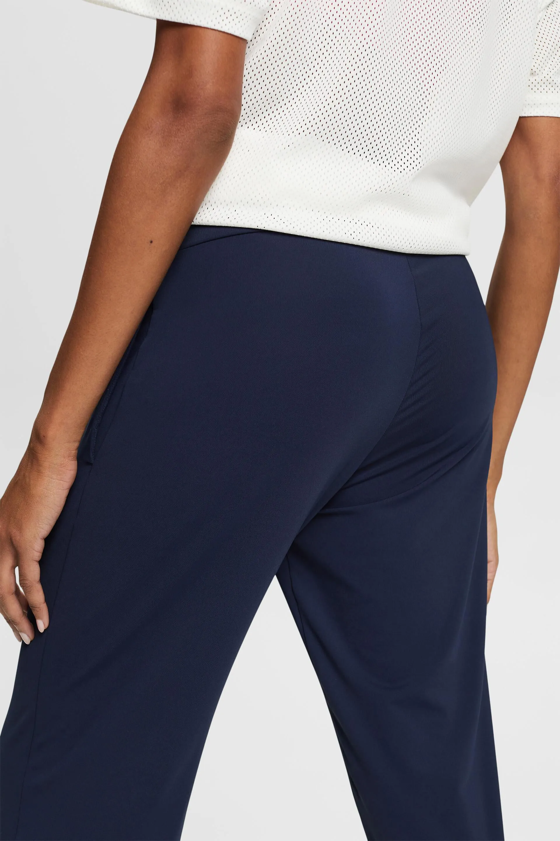 Joggers cropped in jersey con E-DRY
