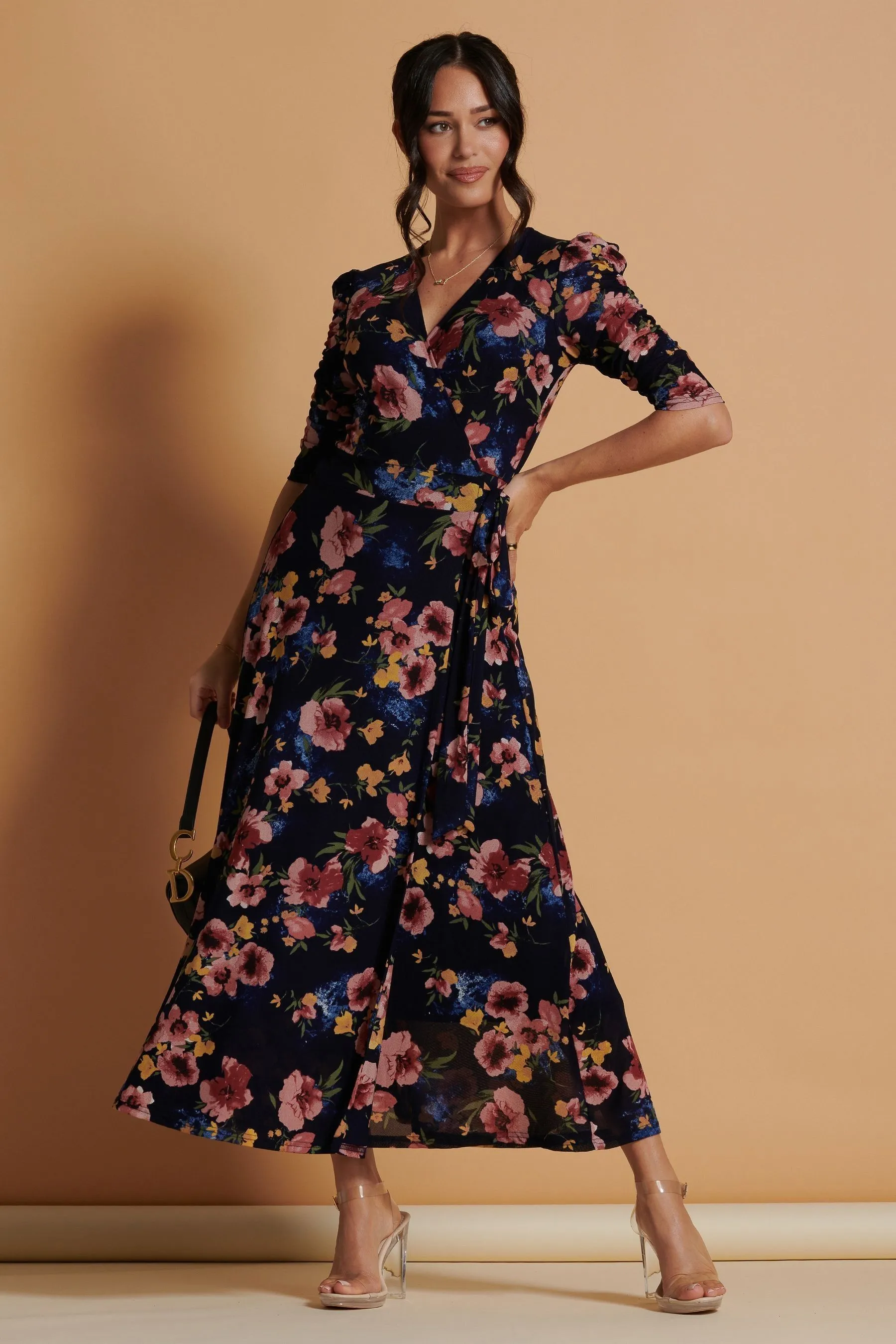Jolie Moi - Qaliyah - Abito maxi in rete a portafoglio