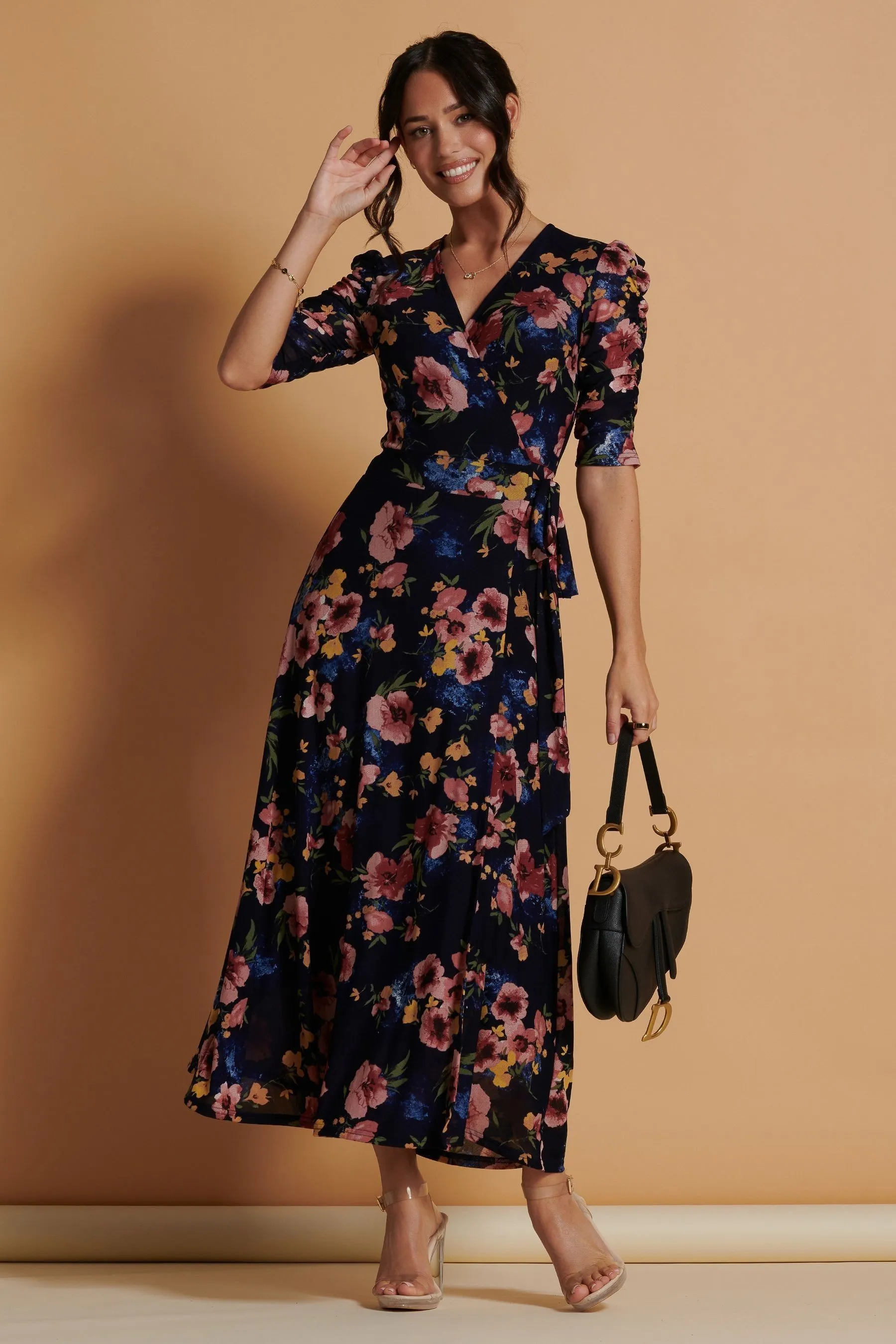 Jolie Moi - Qaliyah - Abito maxi in rete a portafoglio