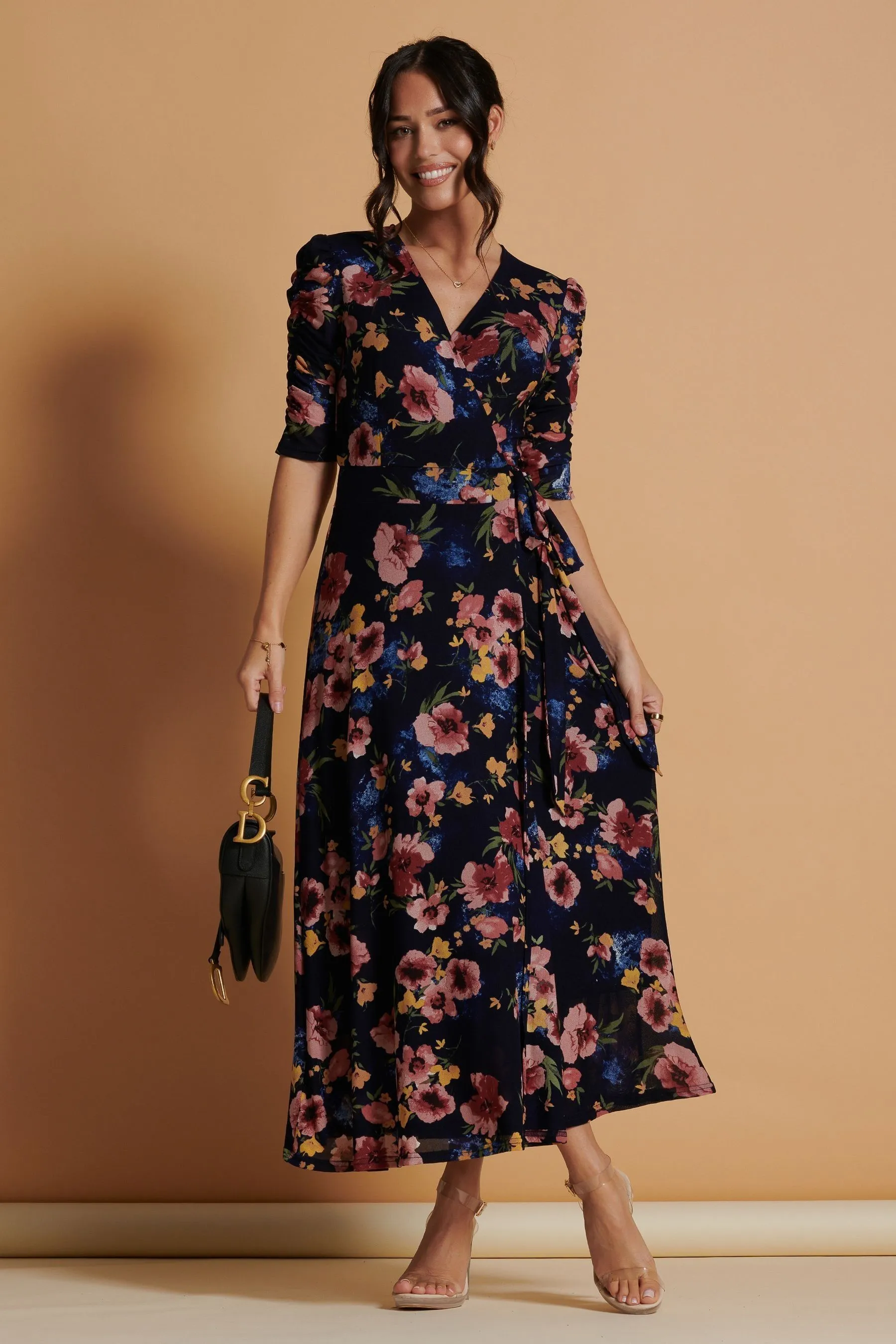 Jolie Moi - Qaliyah - Abito maxi in rete a portafoglio