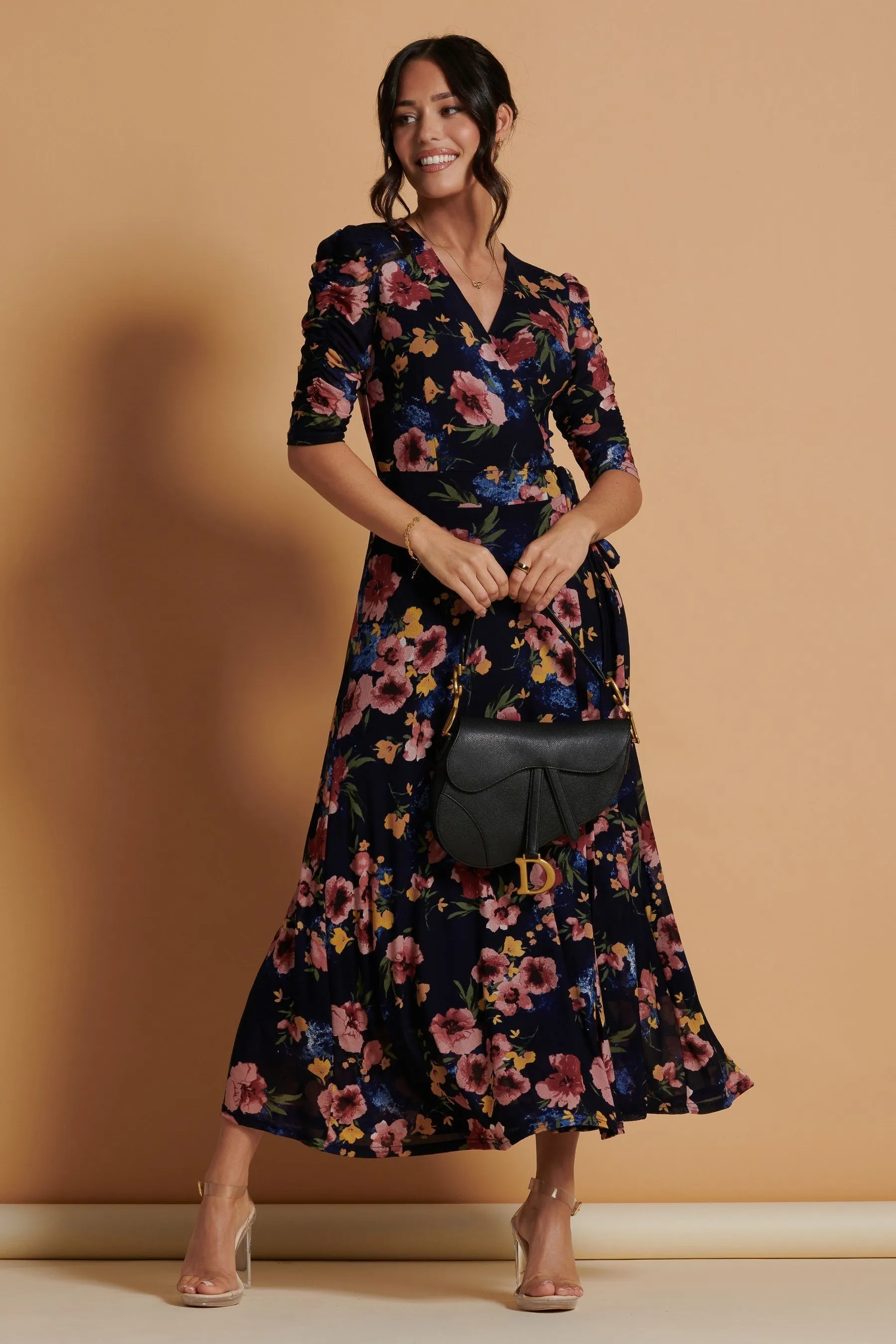 Jolie Moi - Qaliyah - Abito maxi in rete a portafoglio