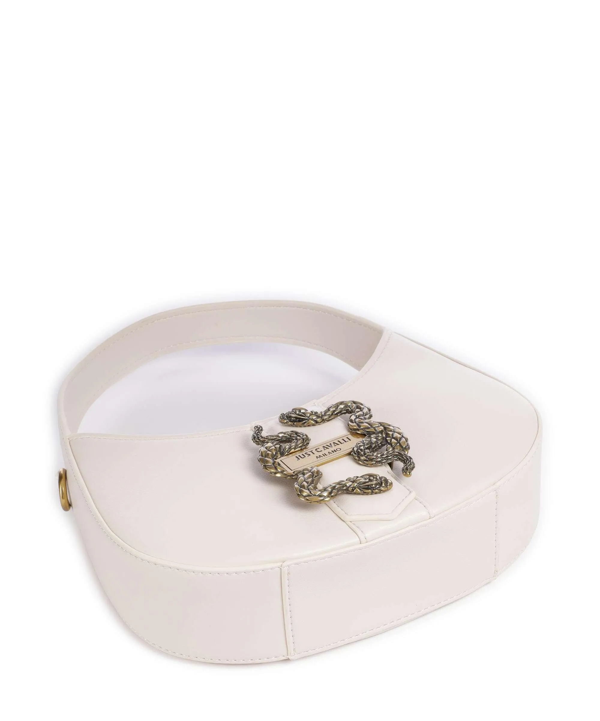 Just Cavalli Iconic Snake Style 6 Borsa a tracolla pelle sintetica bianco  