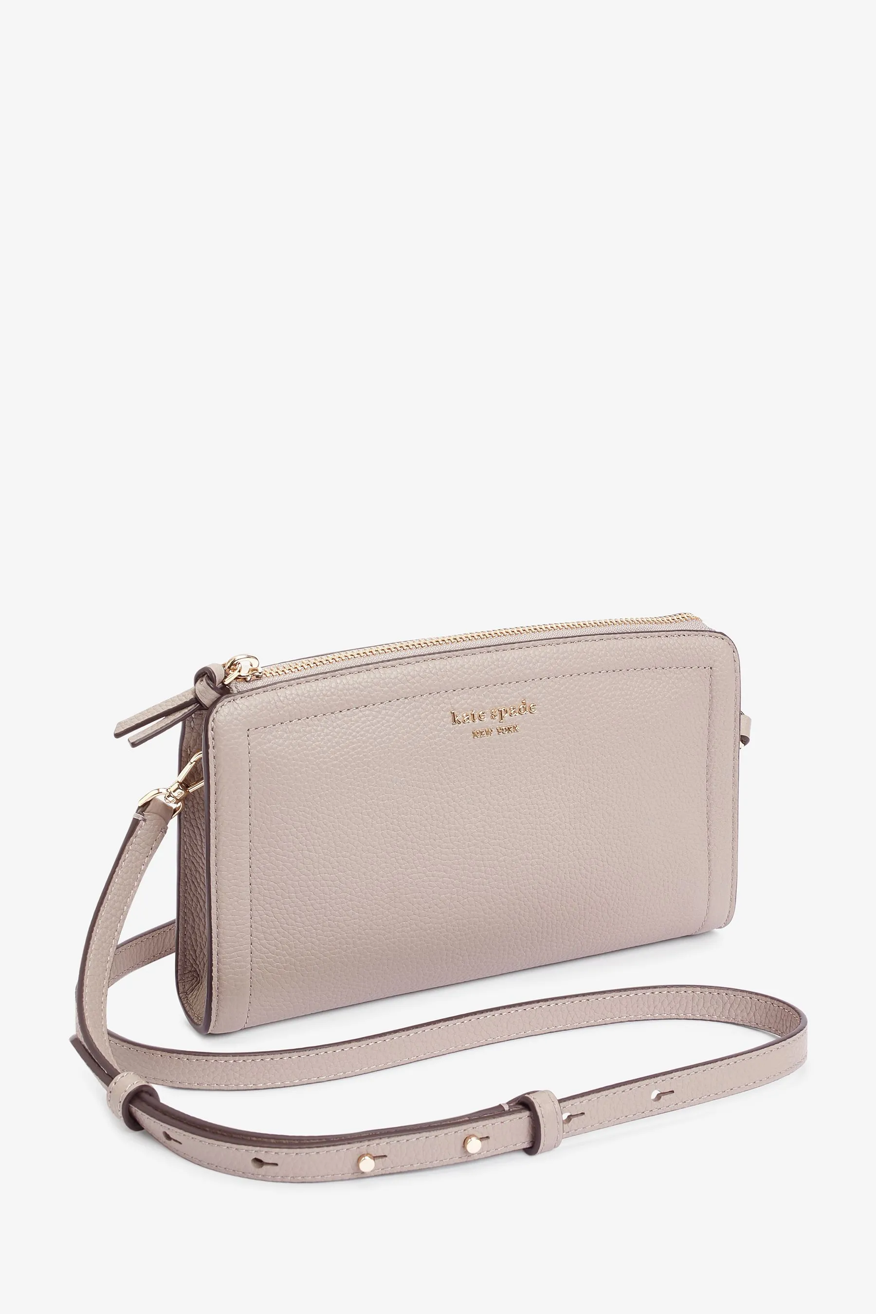 kate spade new york - Grigio piccola - Borsa a tracolla in pelle marroni con nodo